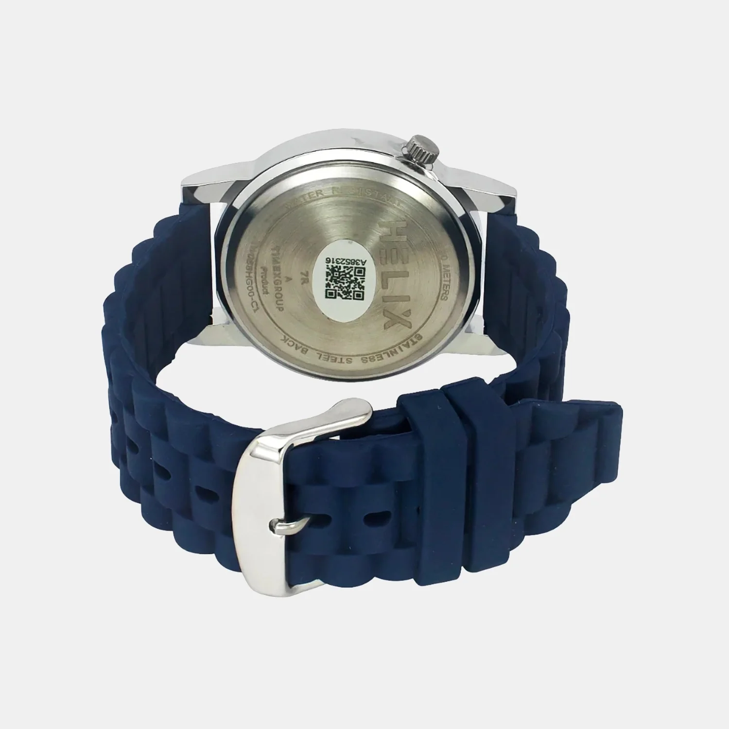 Men Quartz Blue Dial Analog Silicone Watch TW058HG00 - Image 5
