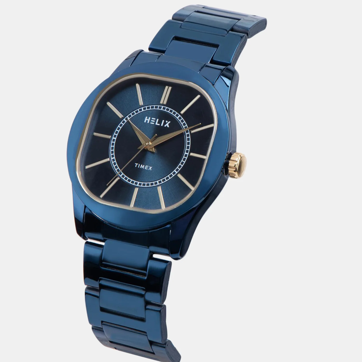 Men Quartz Blue Dial Analog Stainless Steel Watch TW067HG01T - Image 2