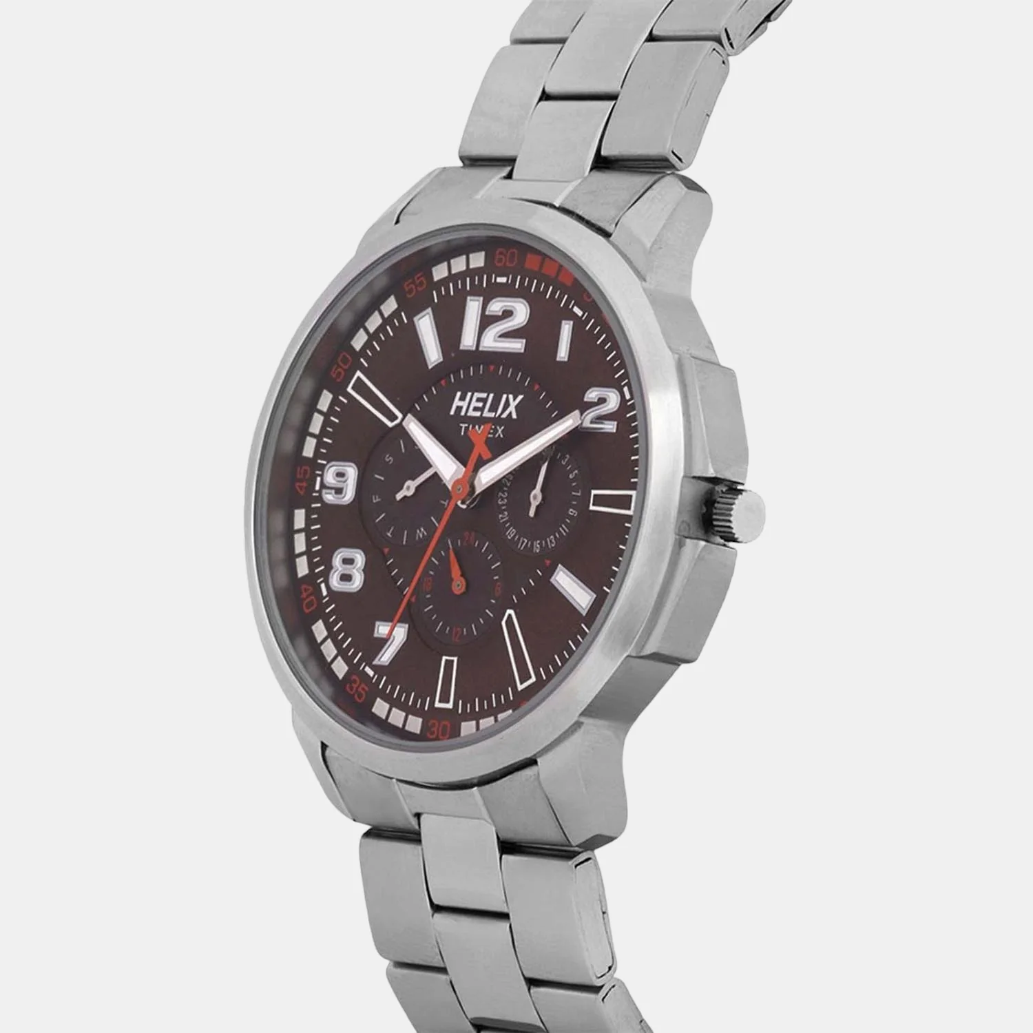 Men Quartz Brown Dial Chronograph Stainless Steel Watch TW027HG29 - Image 3