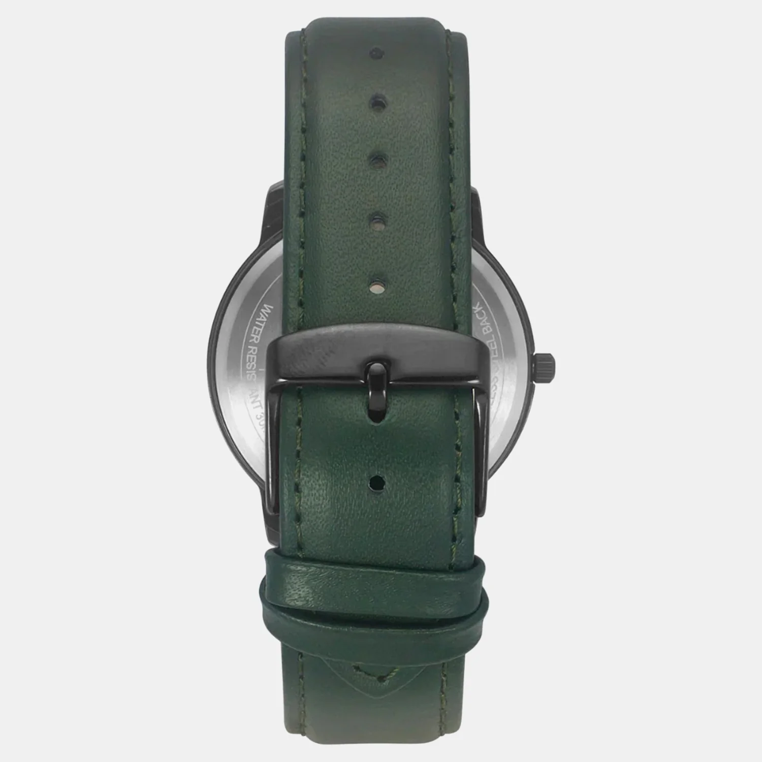 Men Quartz Green Dial Analog Leather Watch TW039HG16 - Image 4
