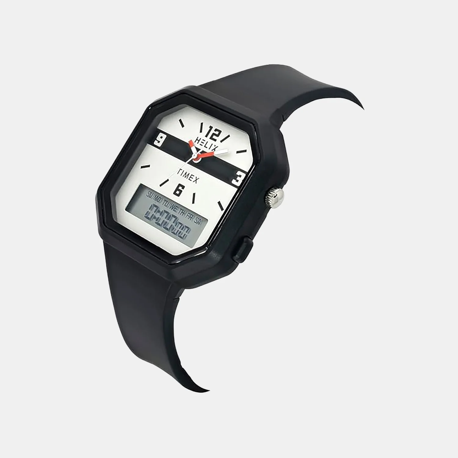 Men Quartz Grey Dial Analog-Digital Silicone Watch TWESK6600T - Image 2