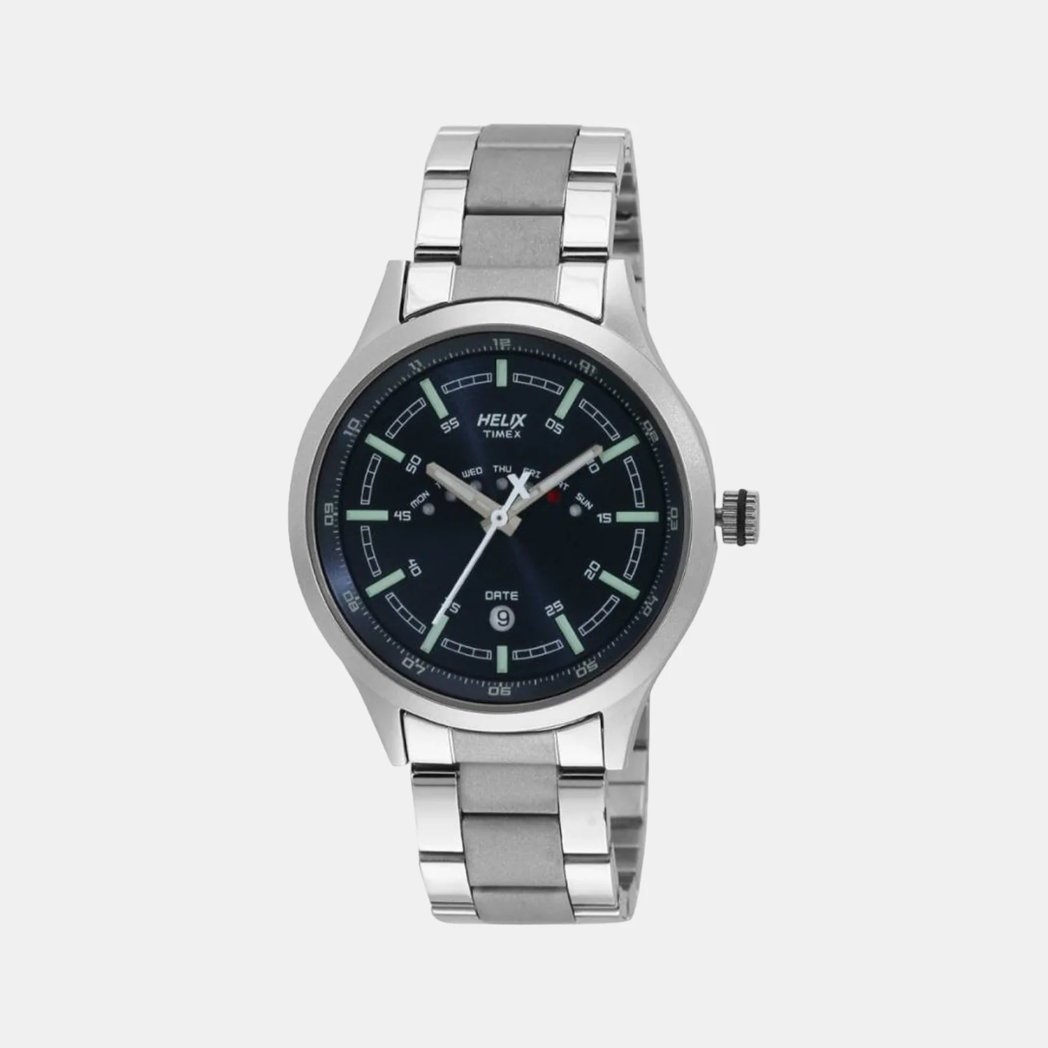 Men Quartz Grey Dial Analog Stainless Steel Watch TW003HG17