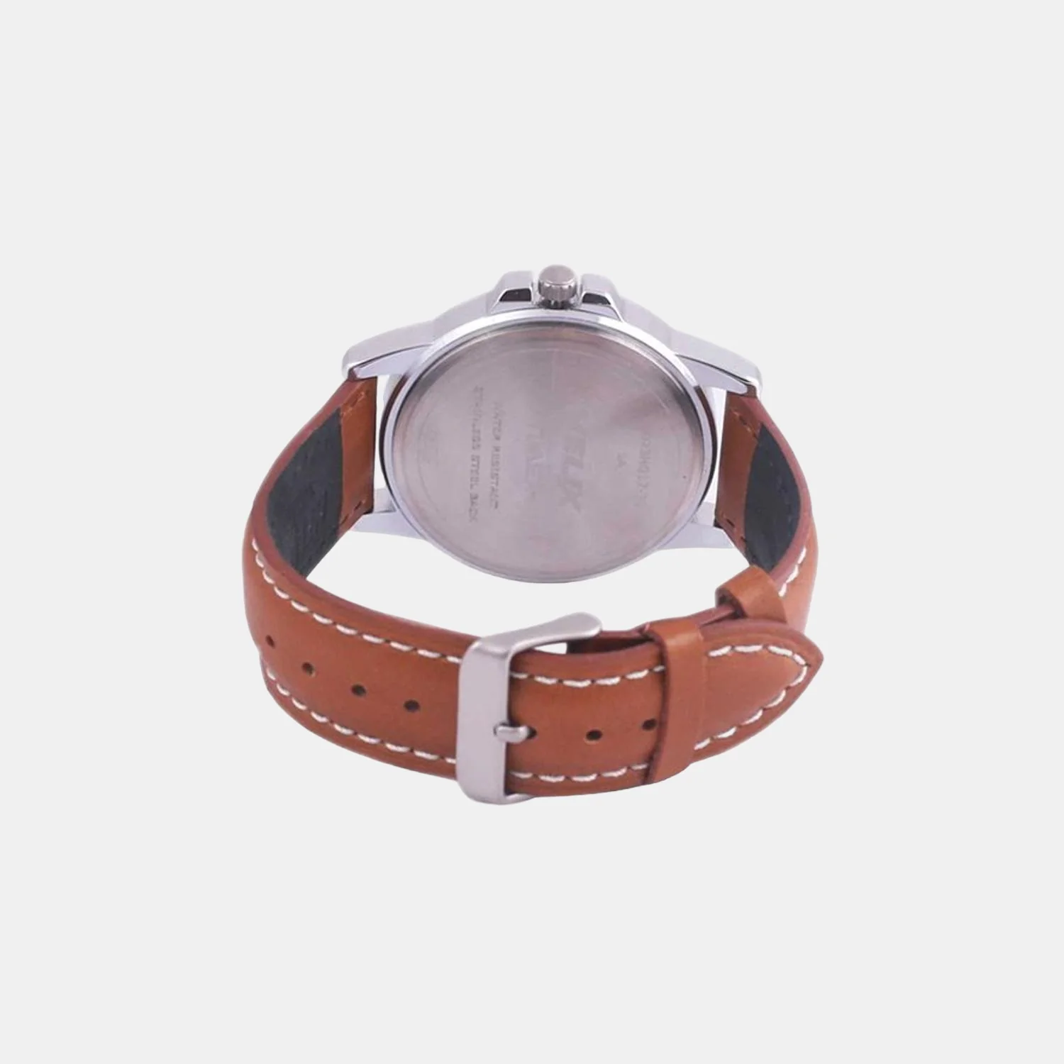 Men Quartz Rose Gold Dial Analog Leather Watch TW023HG17 - Image 2