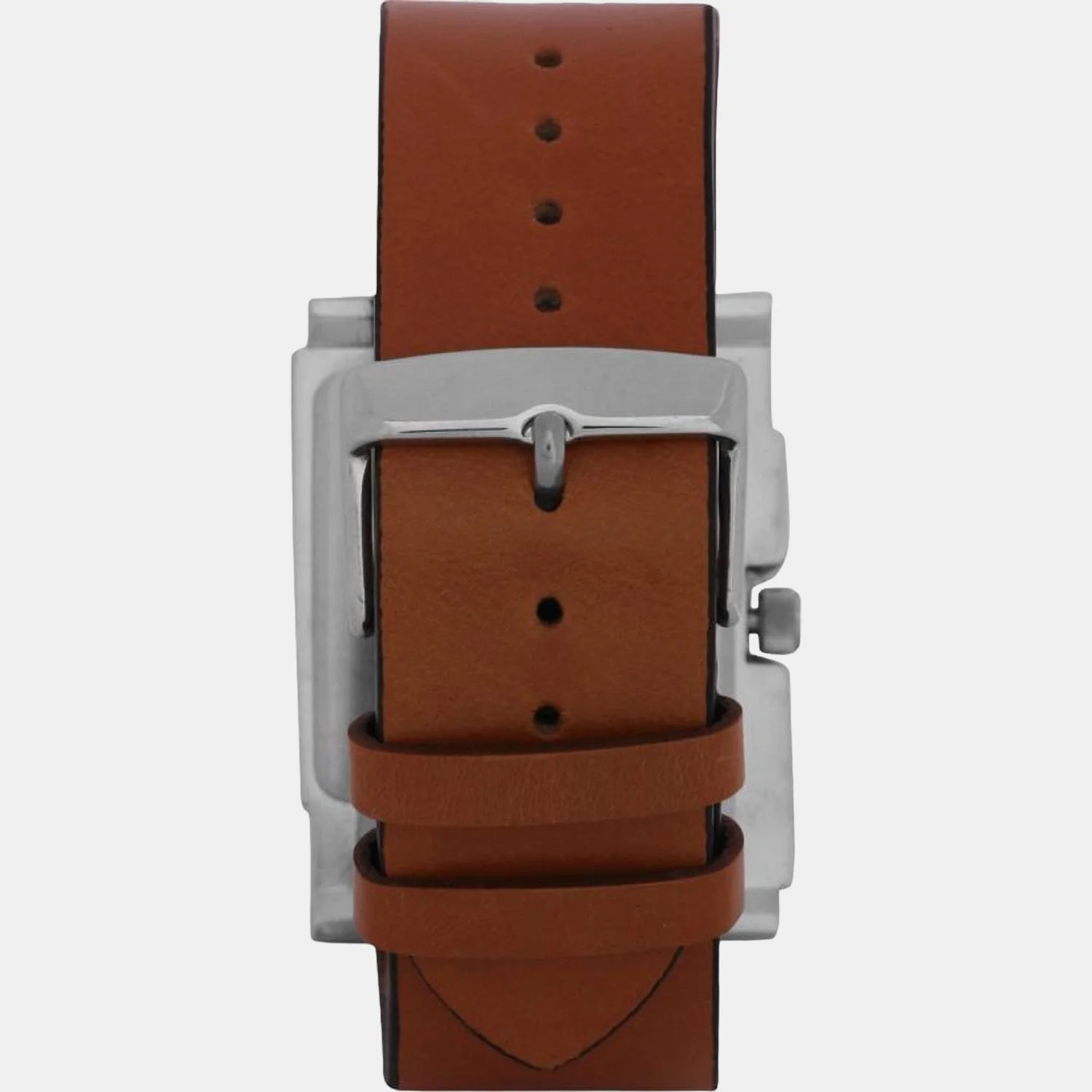 Men Quartz Silver Dial Analog Leather Watch TW037HG00 - Image 4