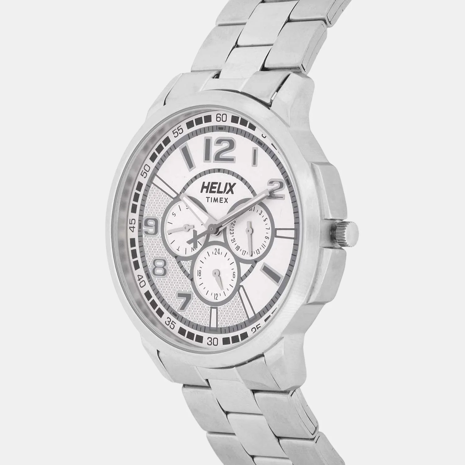 Men Quartz Silver Dial Chronograph Stainless Steel Watch TW027HG28 - Image 3