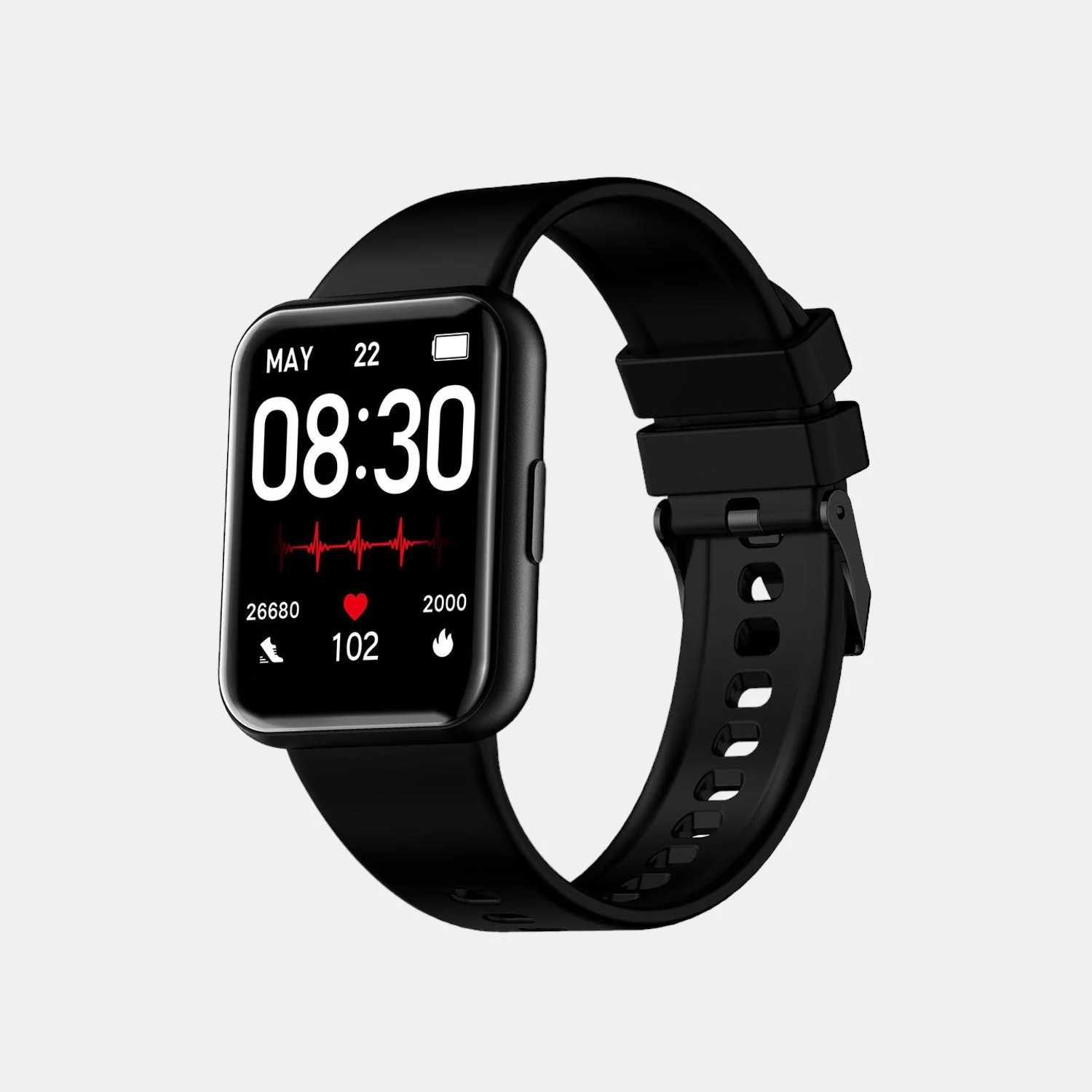 Women Processor Black Dial Digital Silicone Watch TW0HXW500T - Image 3