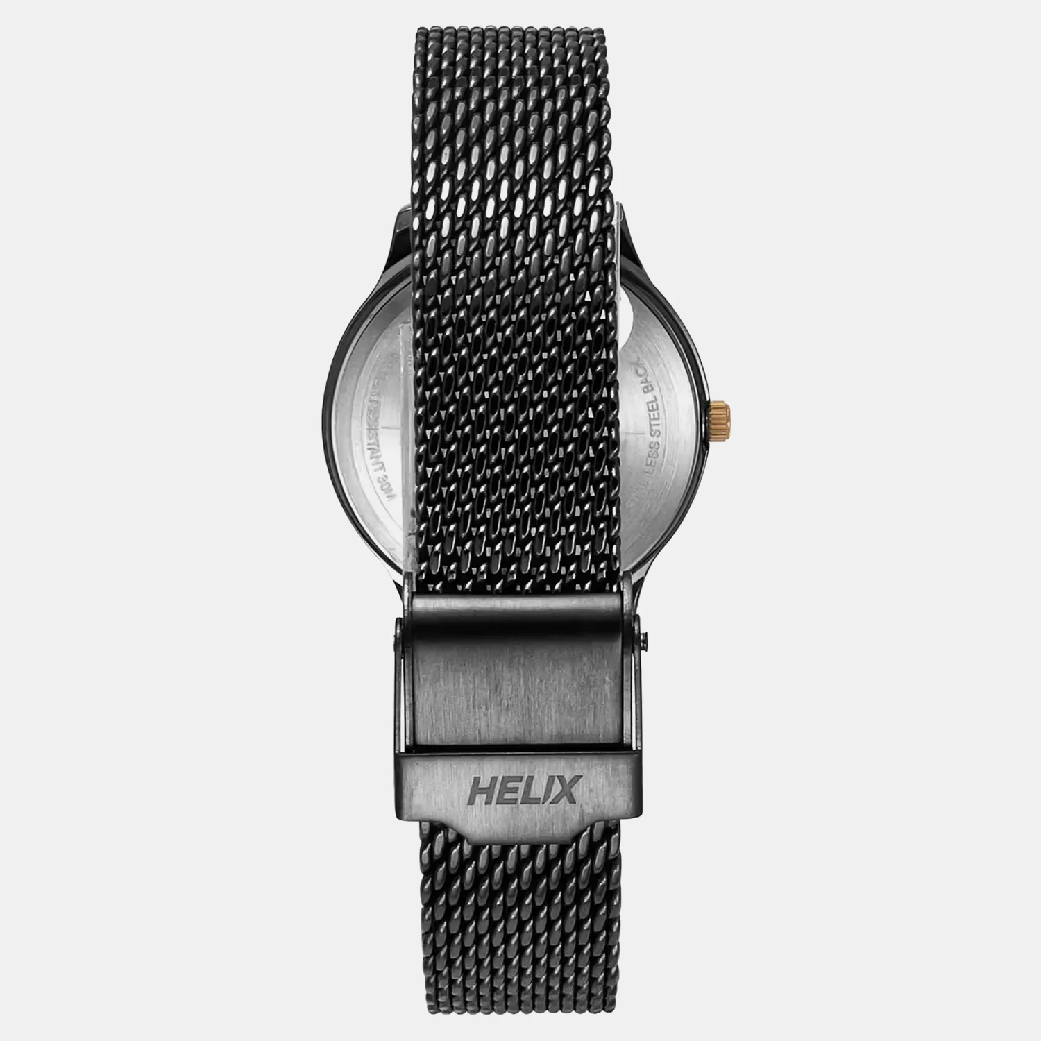 Women Quartz Black Dial Analog Mesh Watch TW022HL36 - Image 4