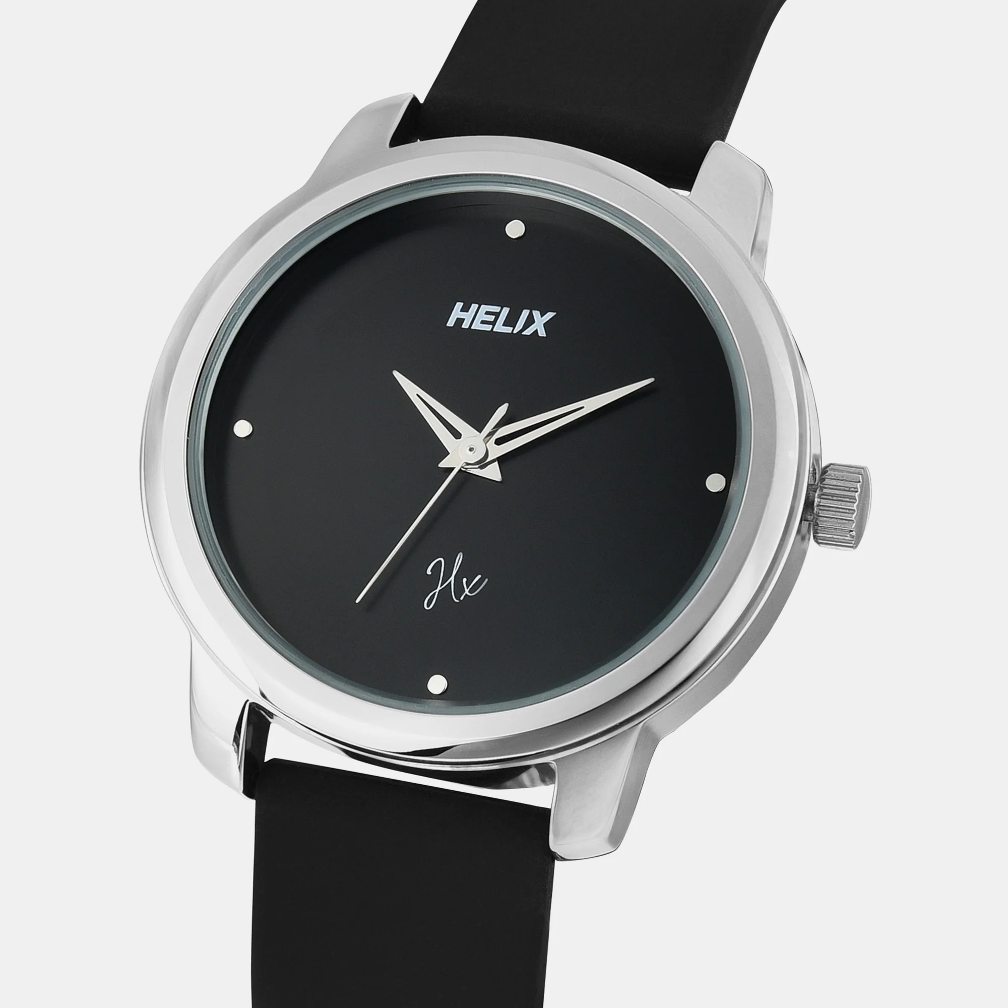 Women Quartz Black Dial Analog Silicone Watch TW048HL16 - Image 3