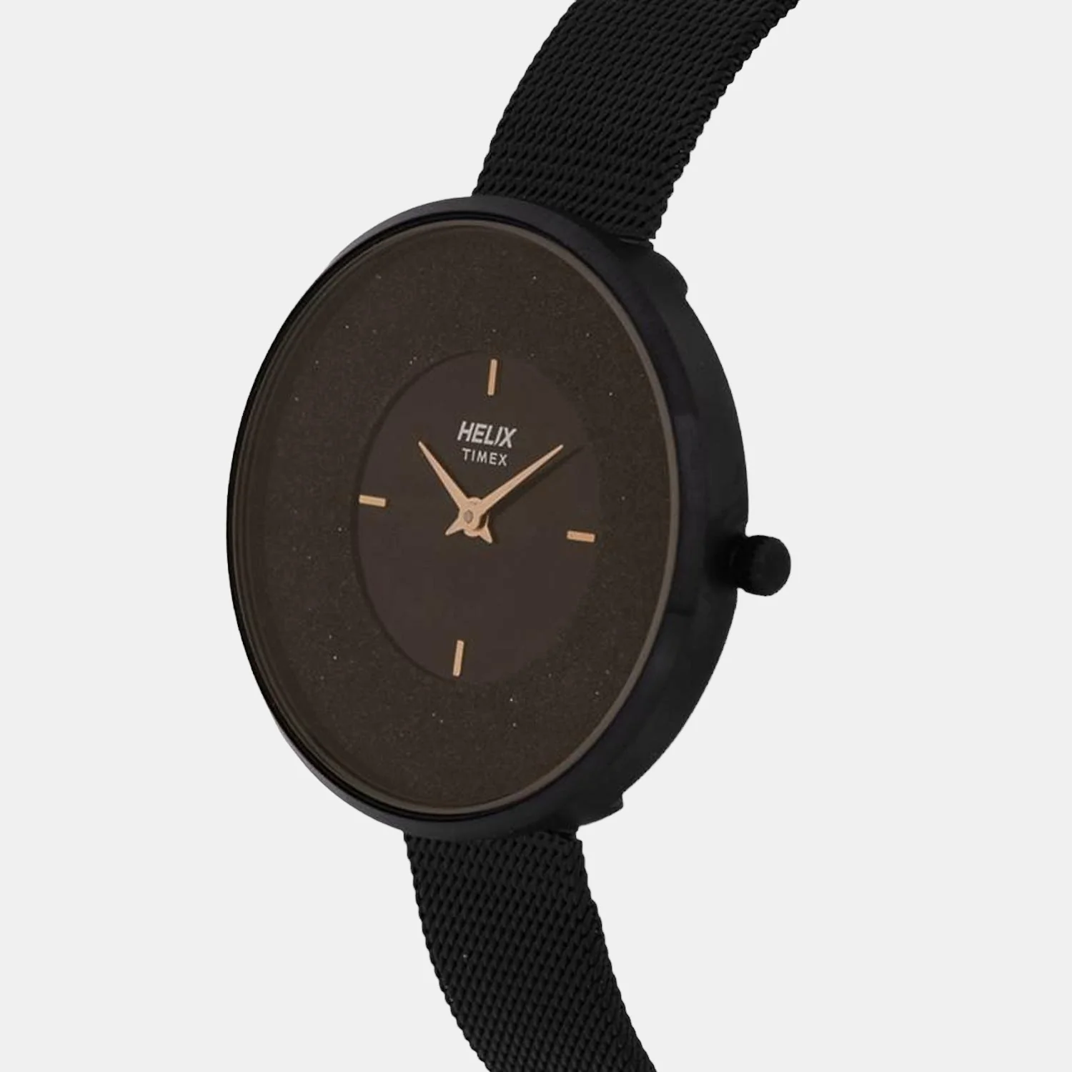 Women Quartz Black Dial Analog Mesh Watch TW031HL10 - Image 2