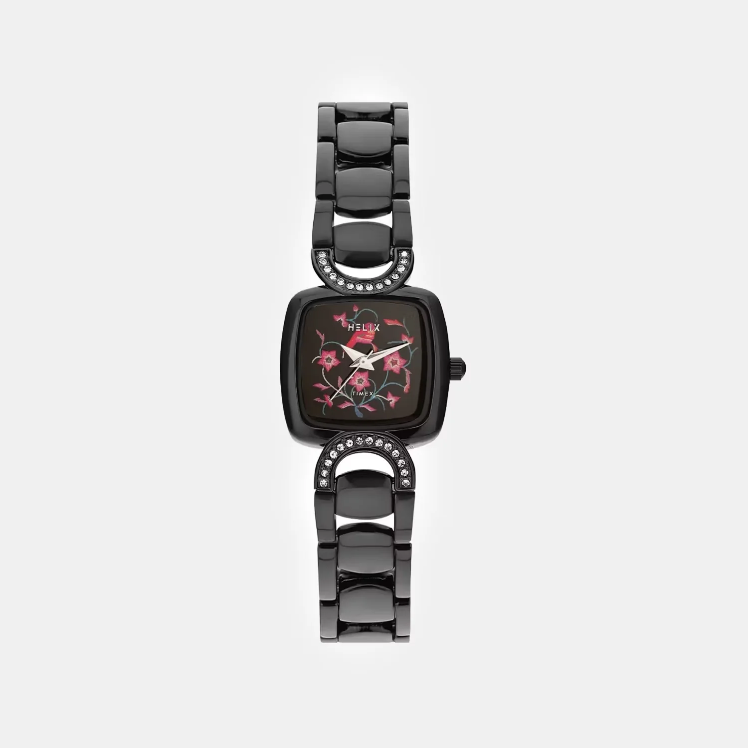 Women Quartz Black Dial Analog Stainless Steel Watch TW063HL03T
