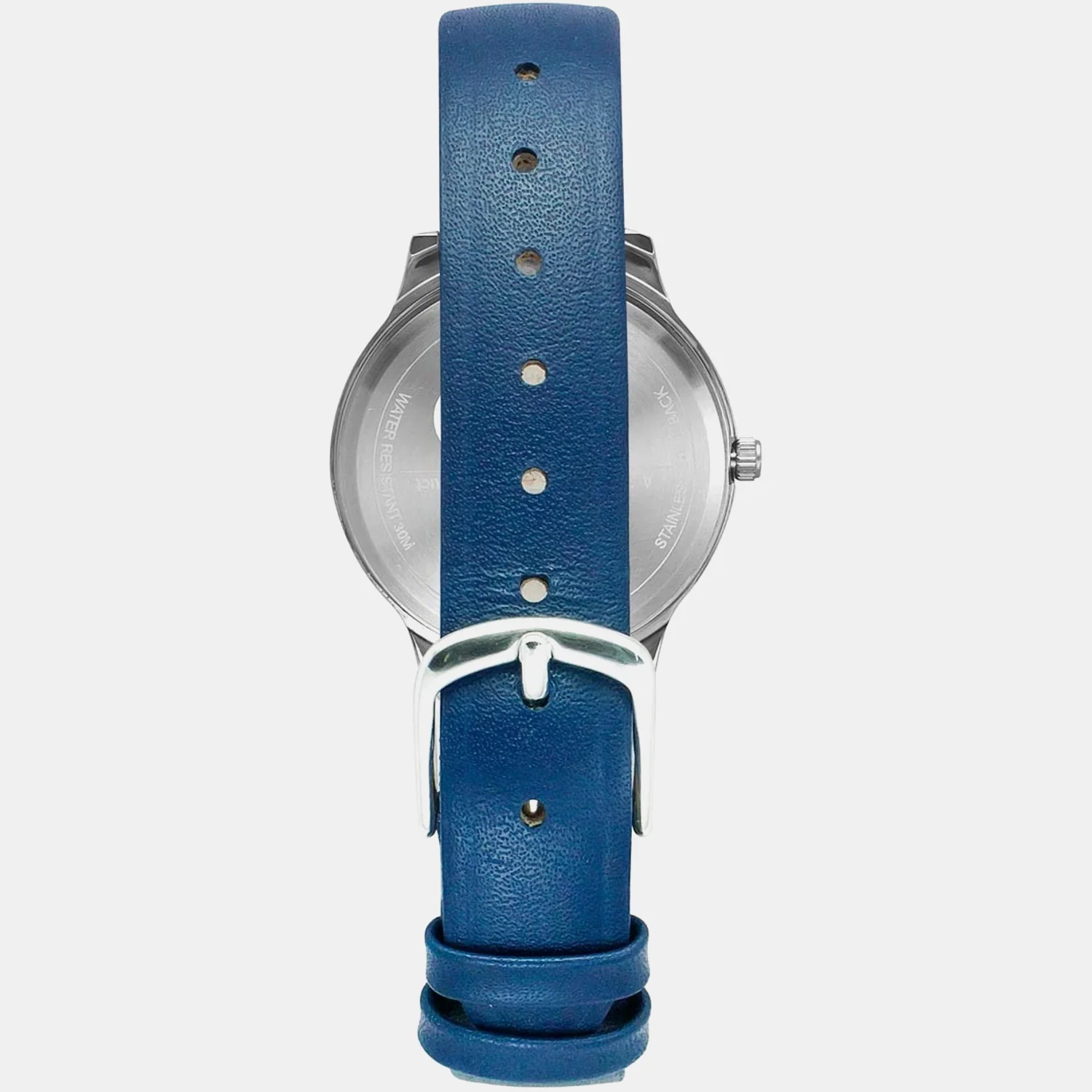 Women Quartz Blue Dial Analog Leather Watch TW022HL30 - Image 5