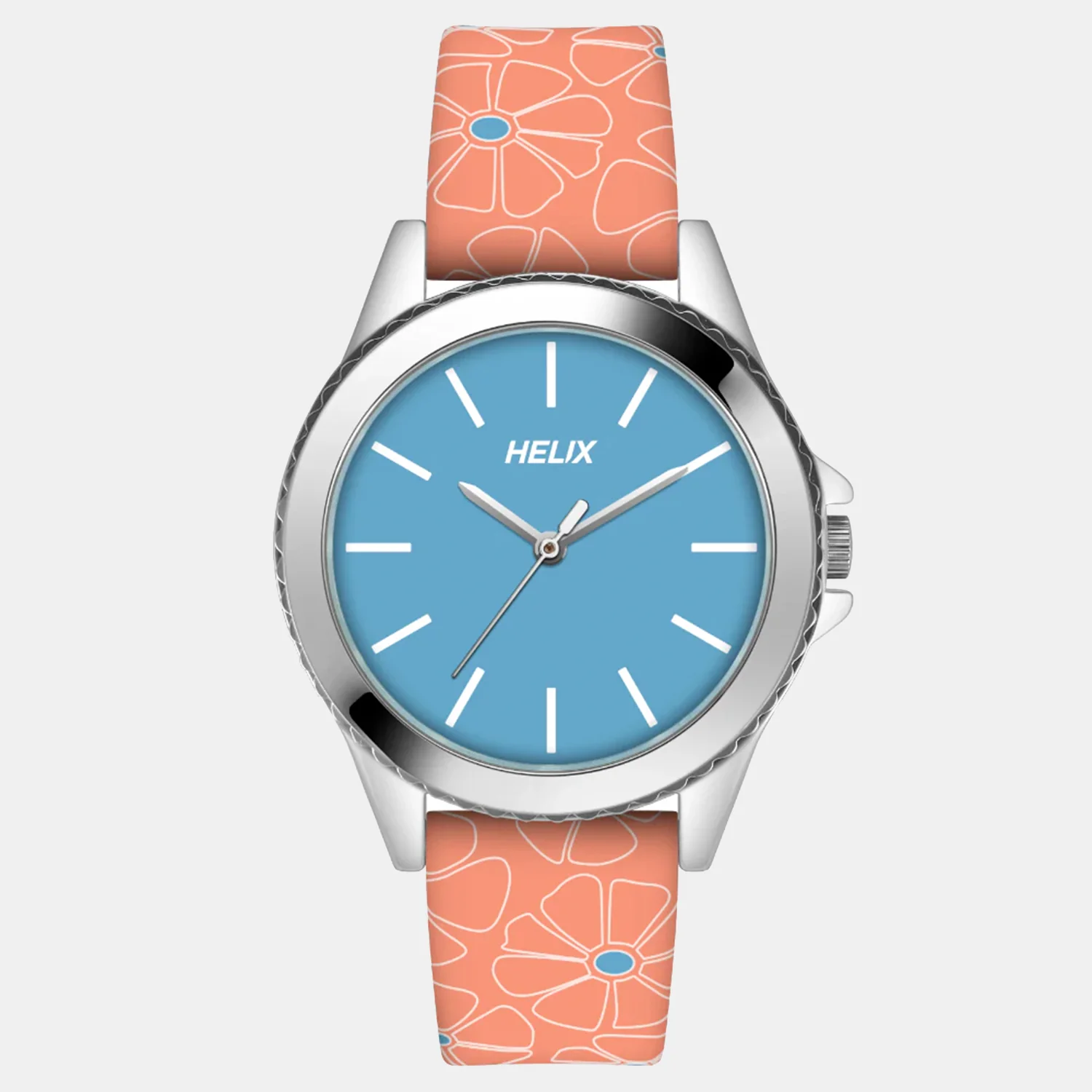 Women Quartz Blue Dial Analog Leather Watch TW035HL10