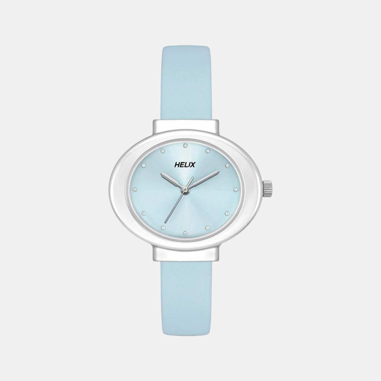 Women Quartz Blue Dial Analog Leather Watch TW039HL05