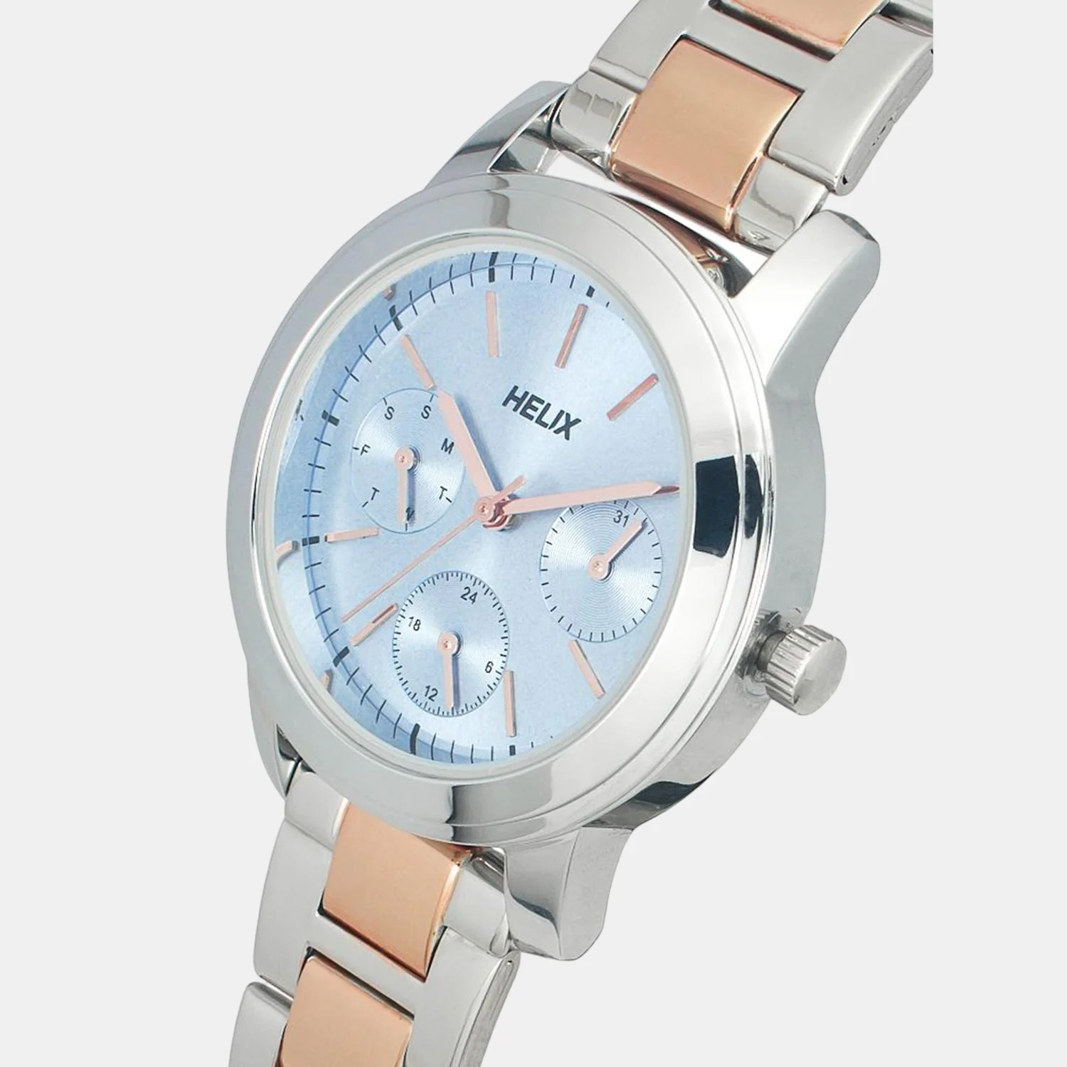 Women Quartz Blue Dial Chronograph Stainless Steel Watch TW052HL03 - Image 5
