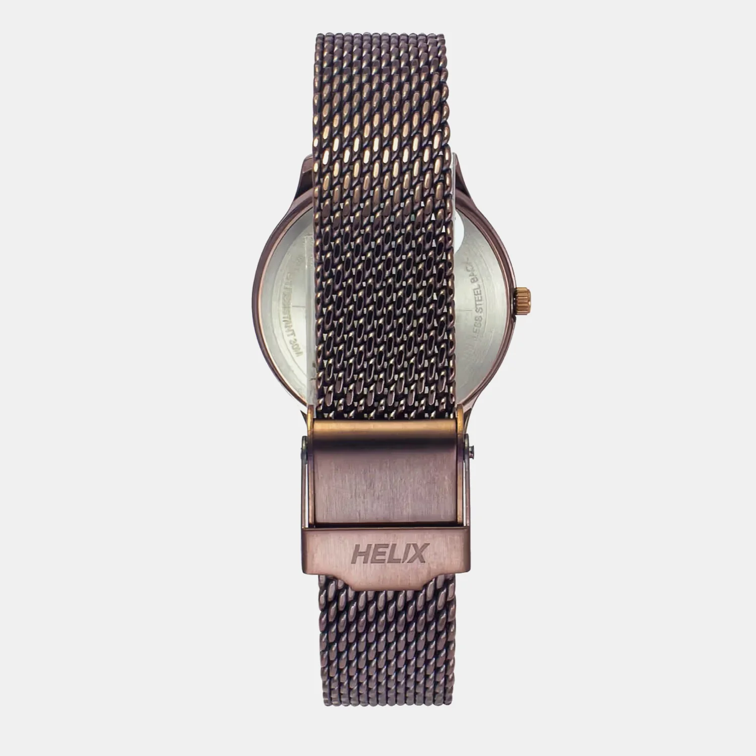 Women Quartz Brown Dial Analog Mesh Watch TW022HL37 - Image 4