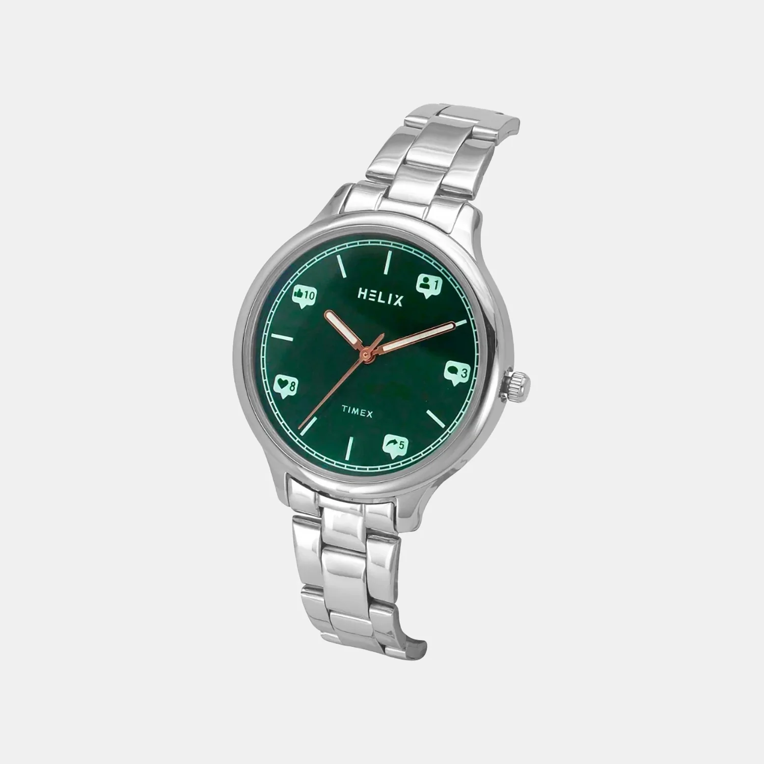 Women Quartz Green Dial Analog Stainless Steel Watch TW060HL04T - Image 2