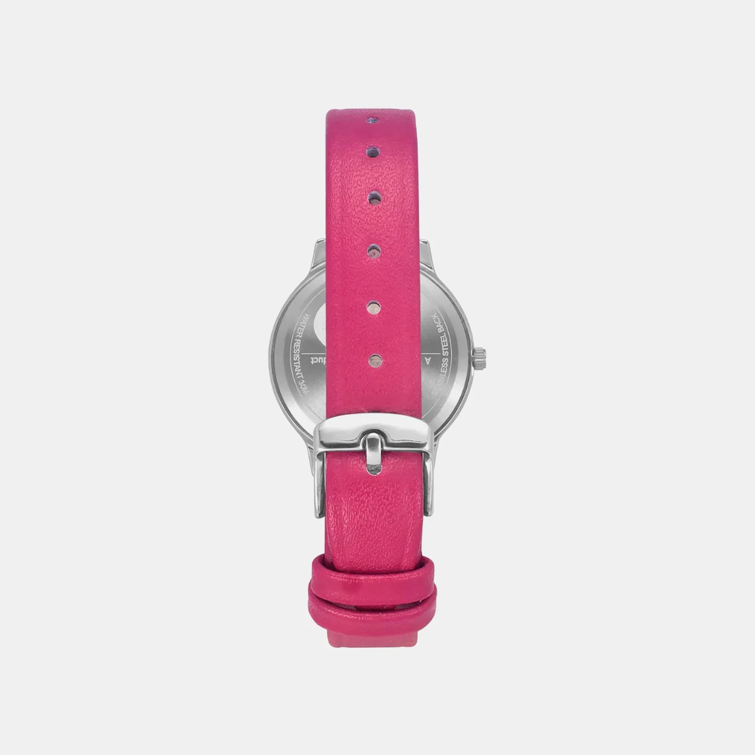 Women Quartz Pink Dial Analog Leather Watch TW022HL20 - Image 4