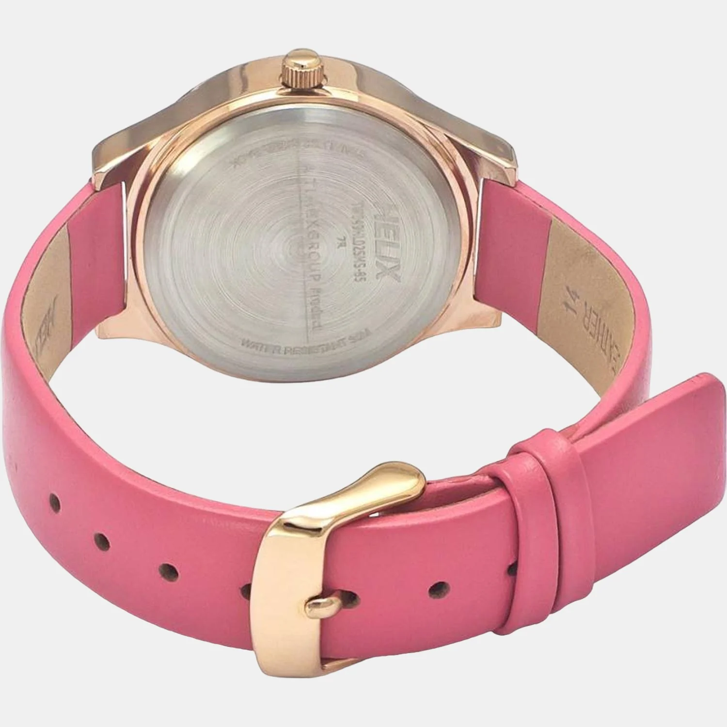 Women Quartz Pink Dial Analog Leather Watch TW049HL02 - Image 2