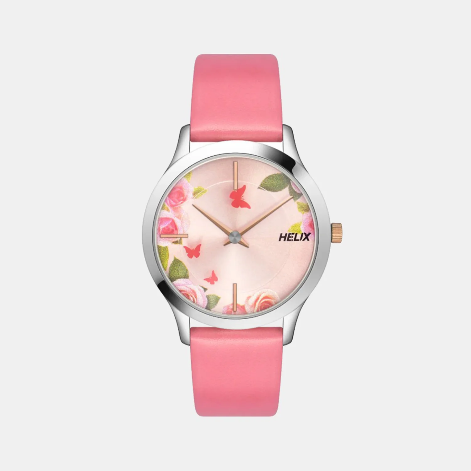 Women Quartz Pink Dial Analog Leather Watch TW053HL04 - Image 5