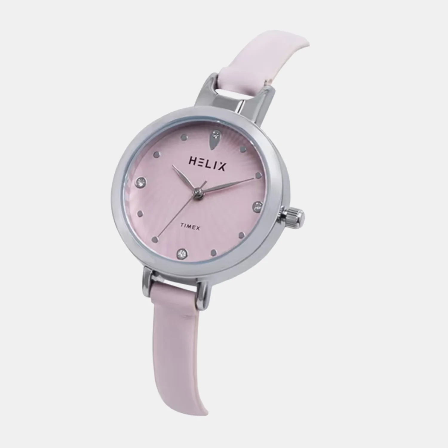 Women Quartz Pink Dial Analog Leather Watch TW064HL00T - Image 5
