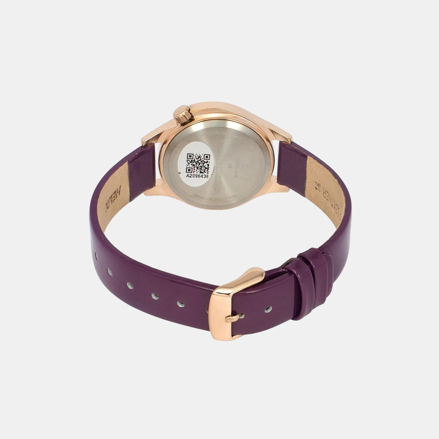 Women Quartz Purple Dial Analog Leather Watch TW037HL13 - Image 2