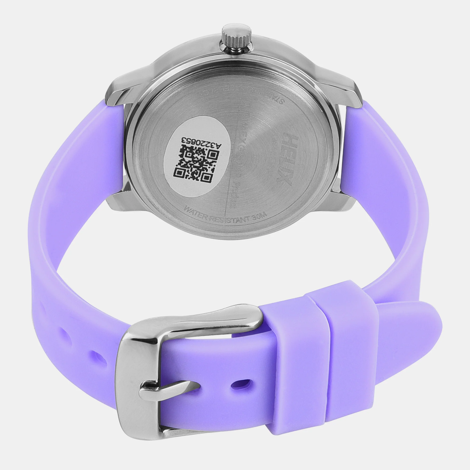 Women Quartz Purple Dial Analog Silicone Watch TW048HL15 - Image 6