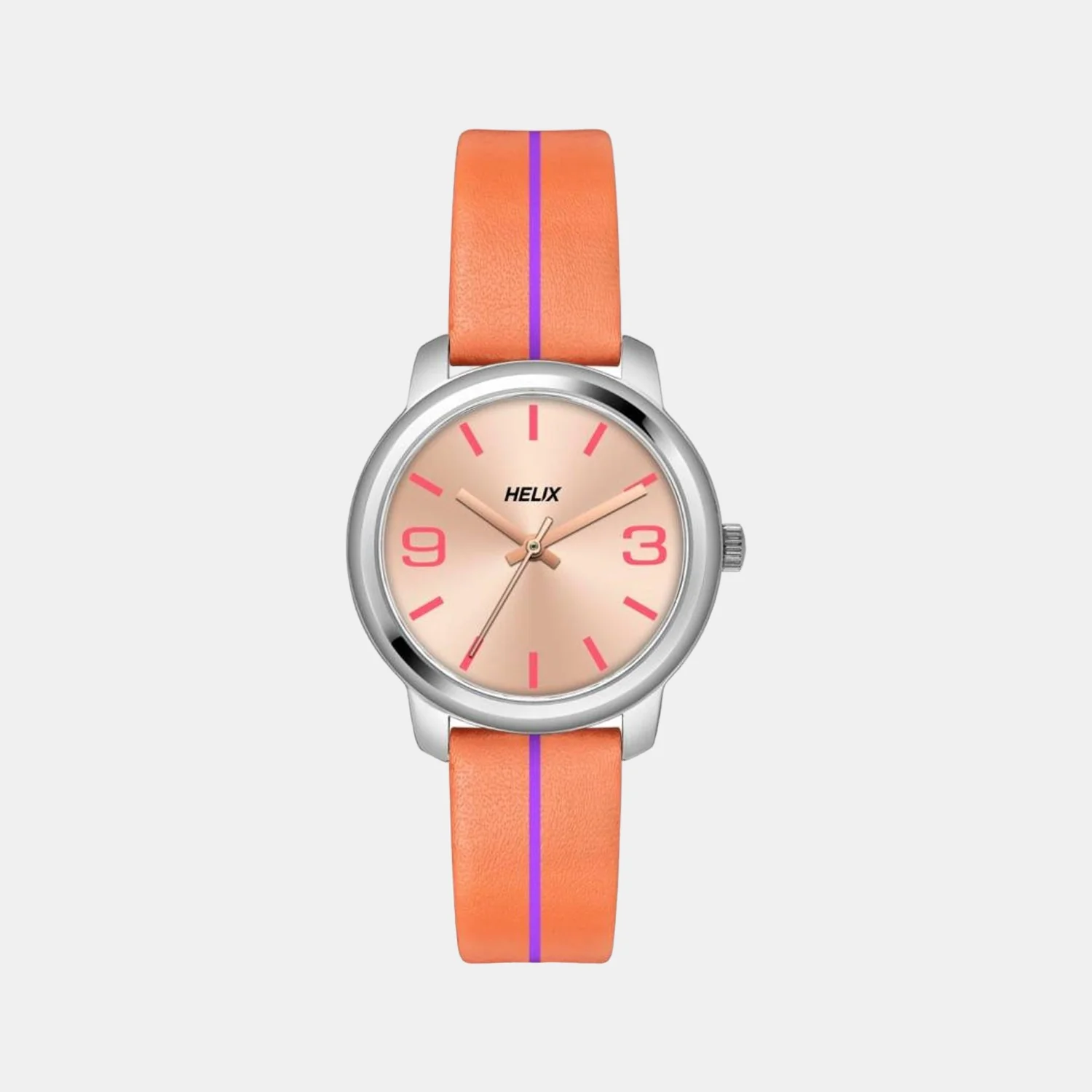 Women Quartz Rose Gold Dial Analog Leather Watch TW048HL12