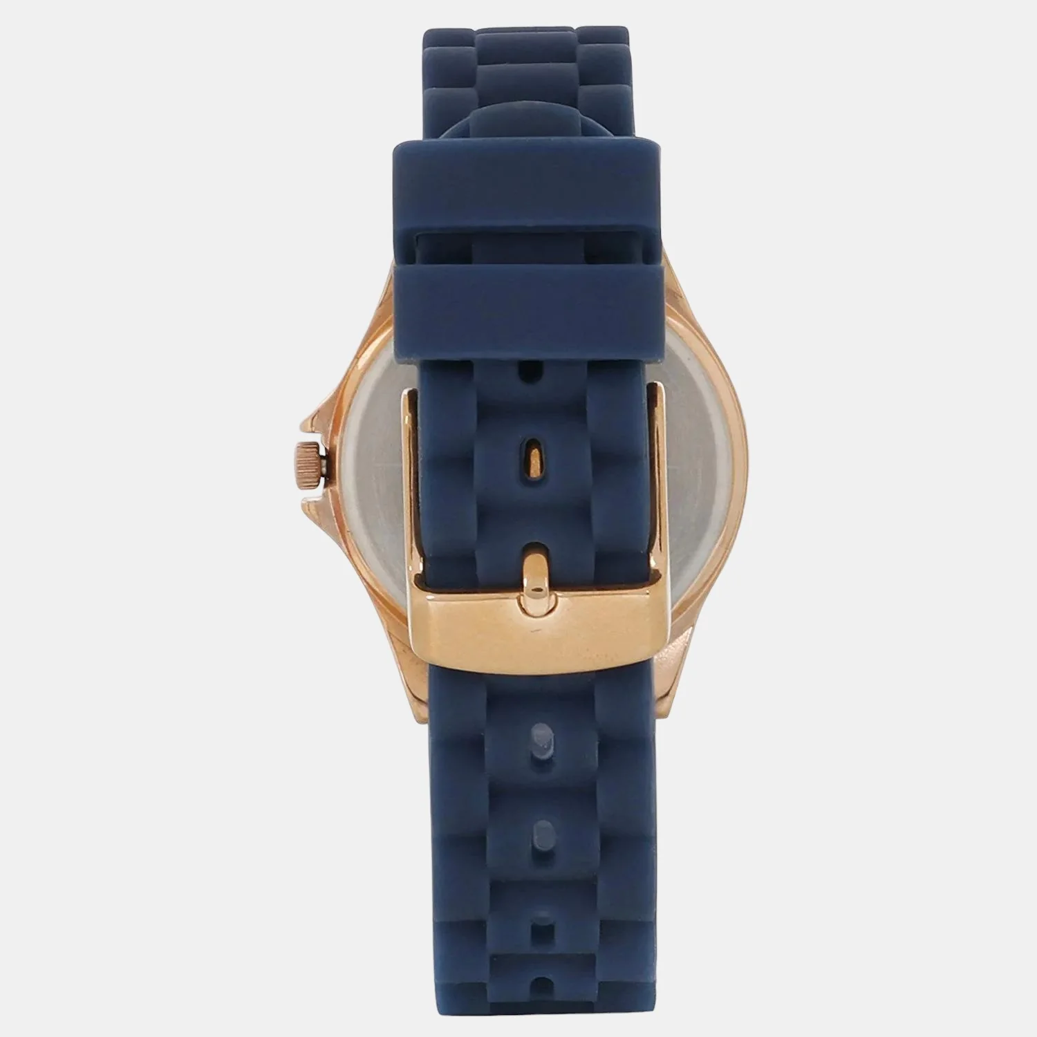 Women Quartz Rose Gold Dial Analog Rubber Watch TW035HL04 - Image 3