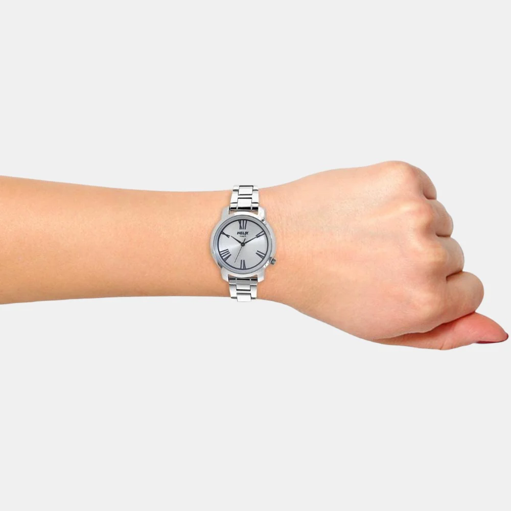 Women Quartz Silver Dial Analog Stainless Steel Watch TW032HL11 - Image 4