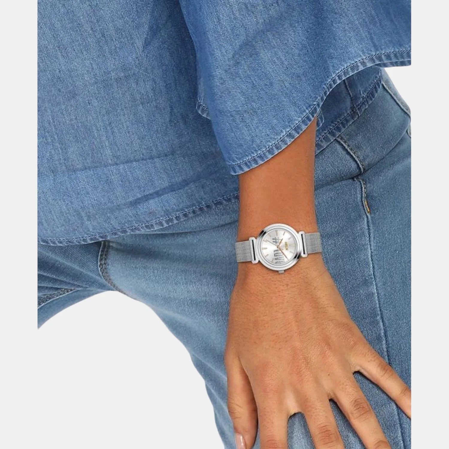 Women Quartz Silver Dial Analog Stainless Steel Watch TW045HL04 - Image 5