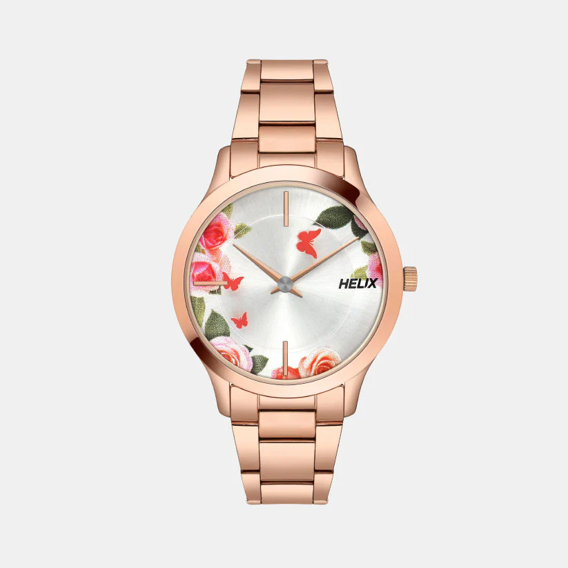 Women Quartz Silver Dial Analog Mesh Watch TW053HL07