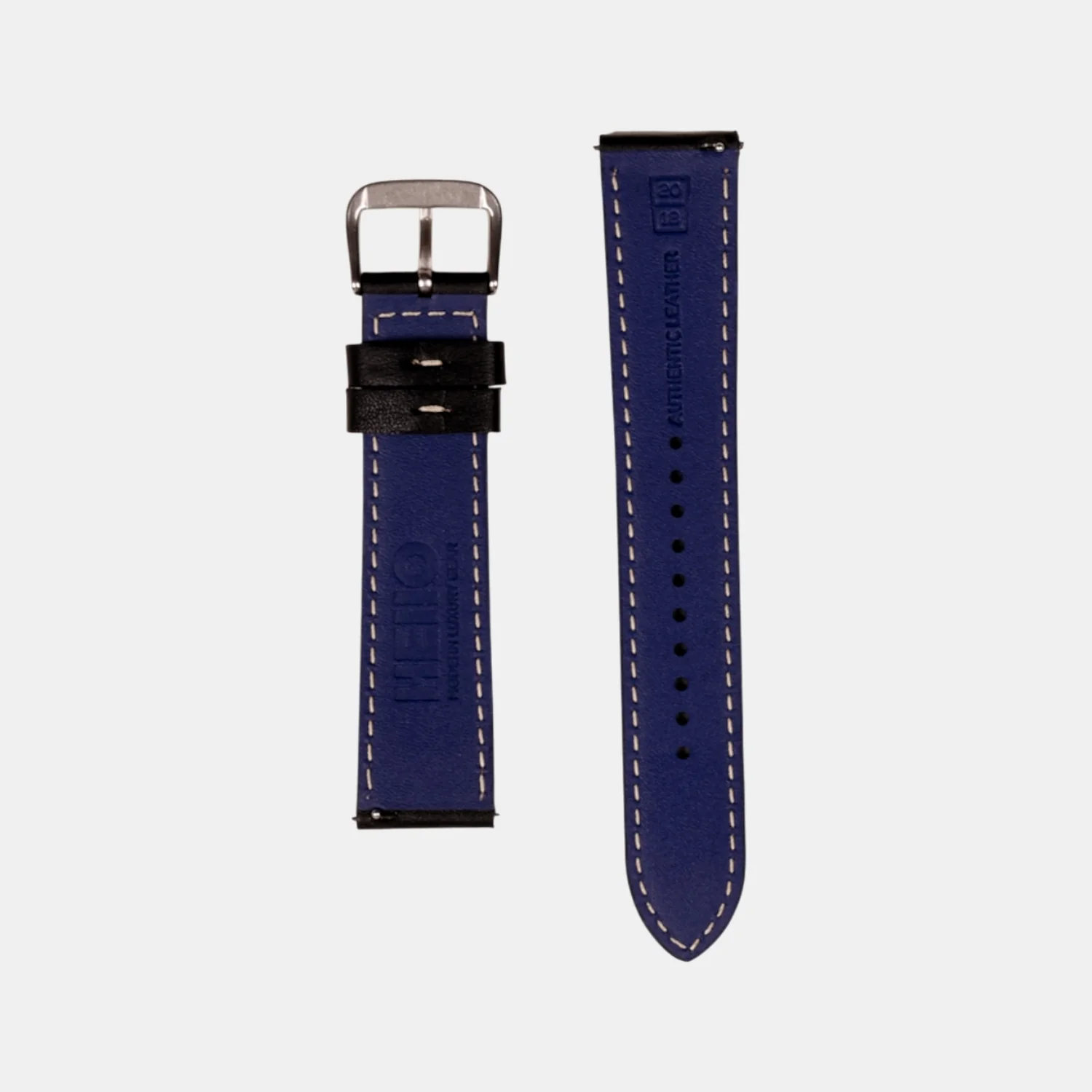 Men Sheep Nappa Leather Strap INTRO 2.0 PS - BLACK HAWK 20 MM - Image 2