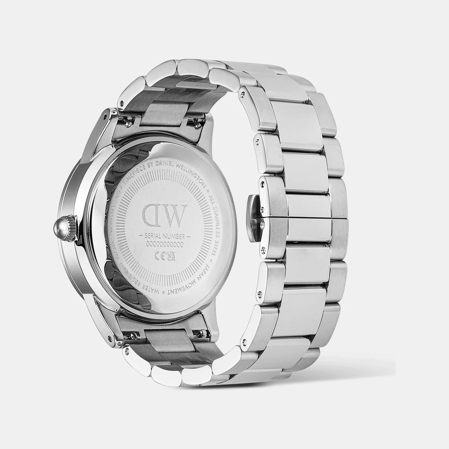 Index Bezel Men Quartz Black Dial Analog Stainless Steel Watch DW00100819K - Image 3