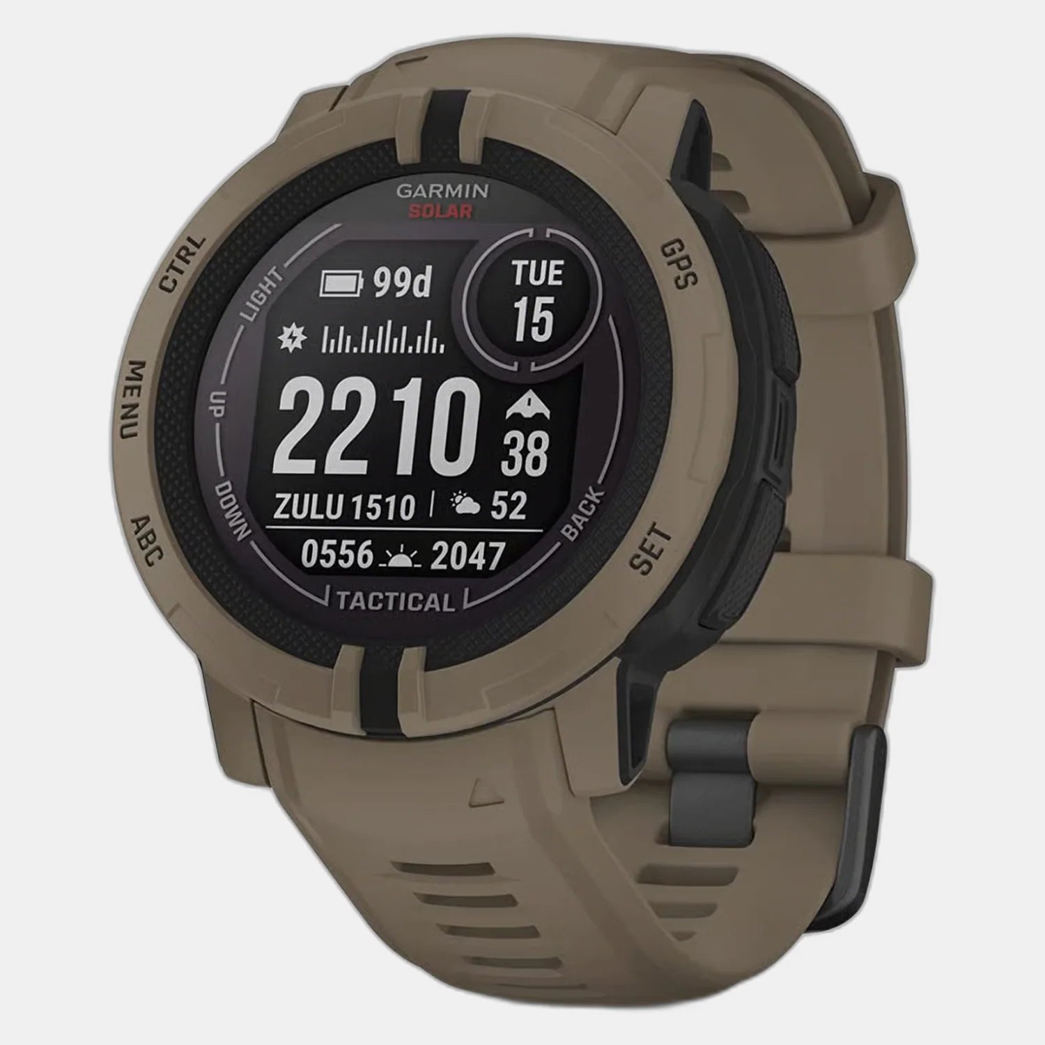 Instinct 2 Unisex Black Dial Digital Silicone Watch 010-02627-64 - Image 2