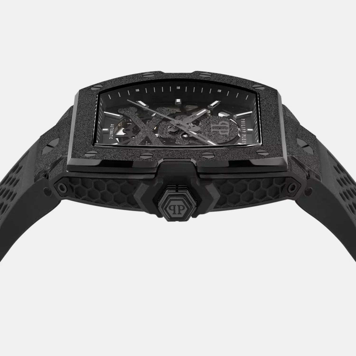 $keleton Frosted Men Automatic Black Dial Analog Silicone Watch PWJFA1125 - Image 2