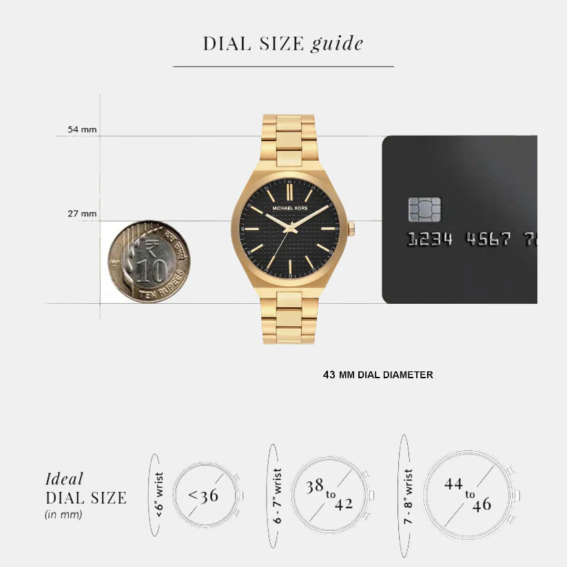 Lenox Men Quartz Black Dial Analog Stainless Steel Watch MK9226 - Image 7