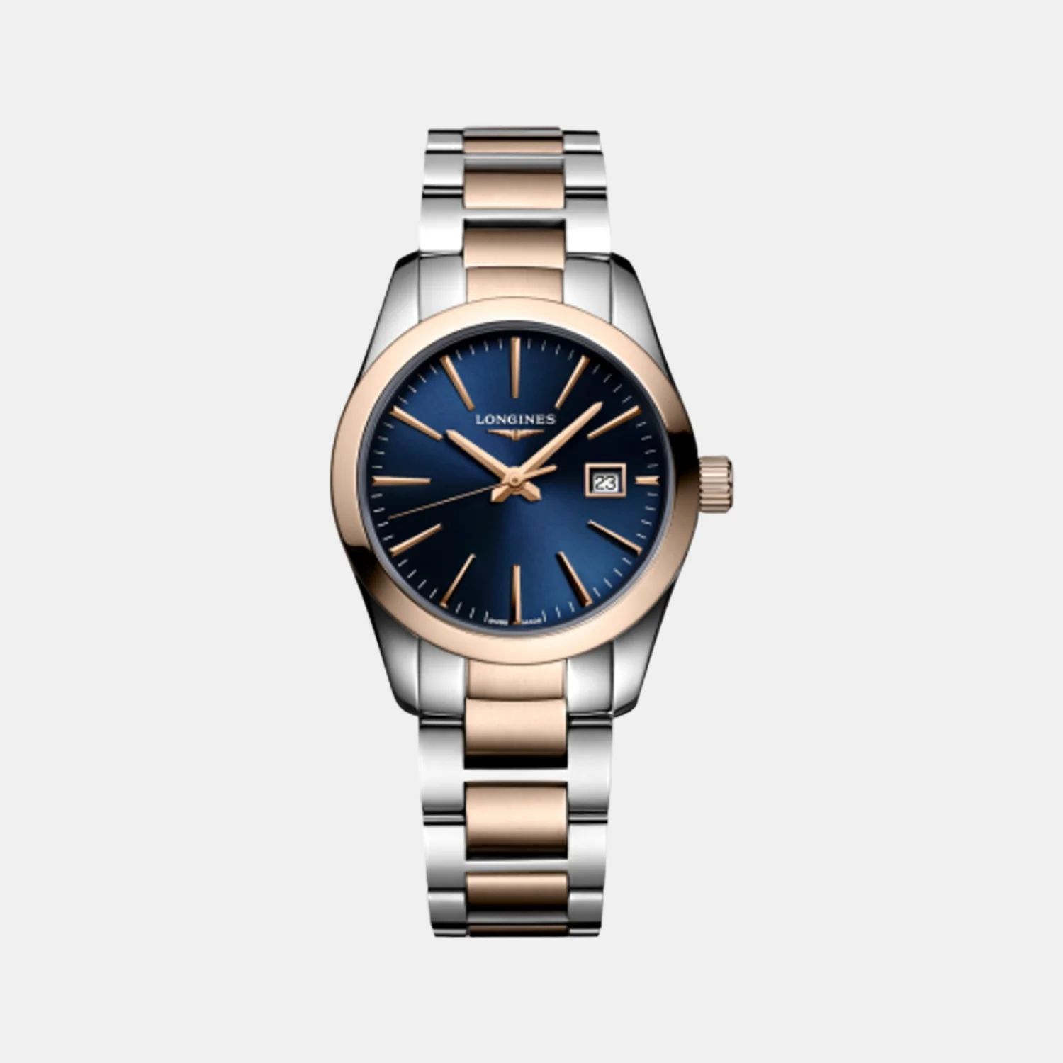 Conquest Classic Women Quartz Blue Dial Analog Stainless Steel Watch L22863927
