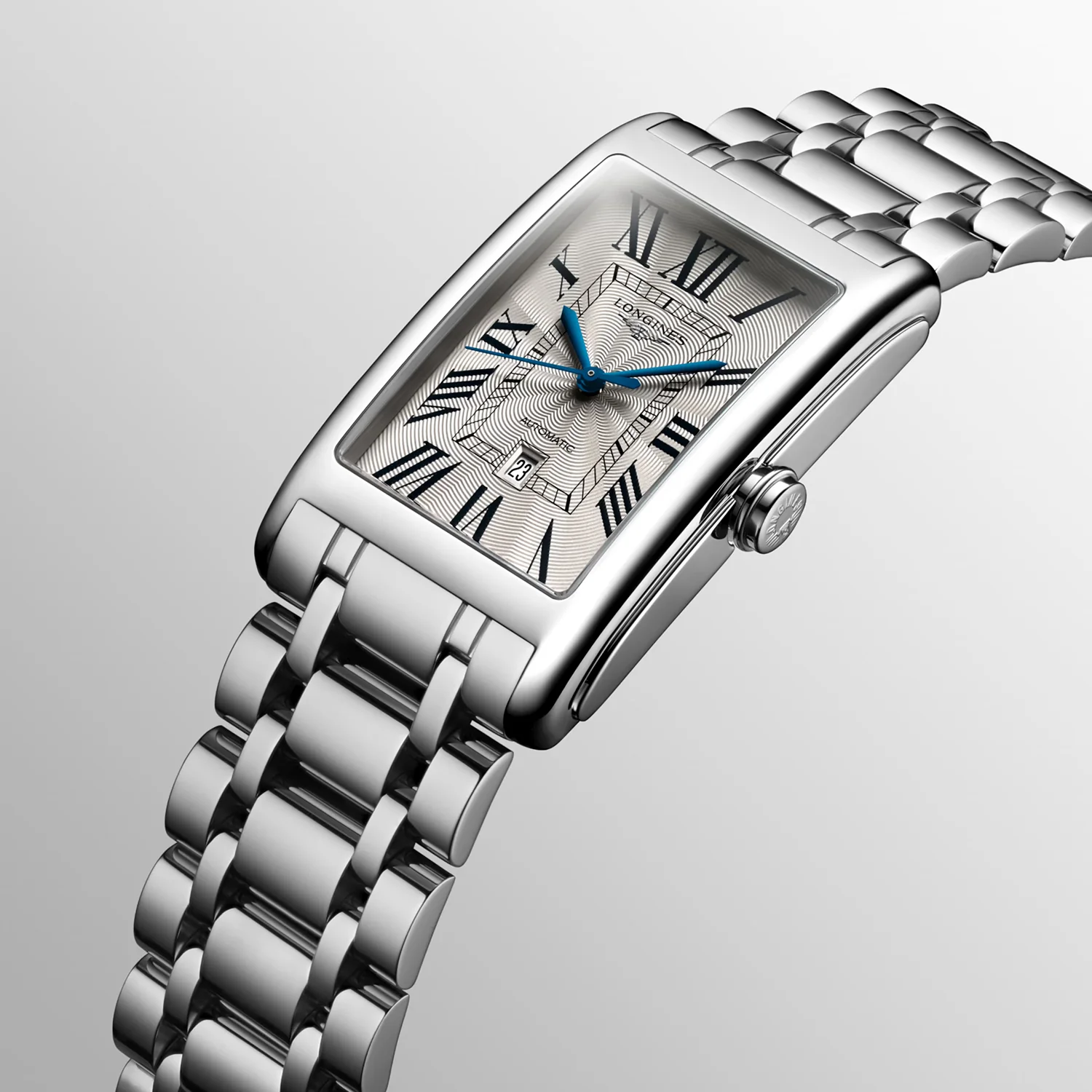 Dolcevita Men Automatic Silver Dial Analog Stainless Steel Watch L57674716 - Image 3