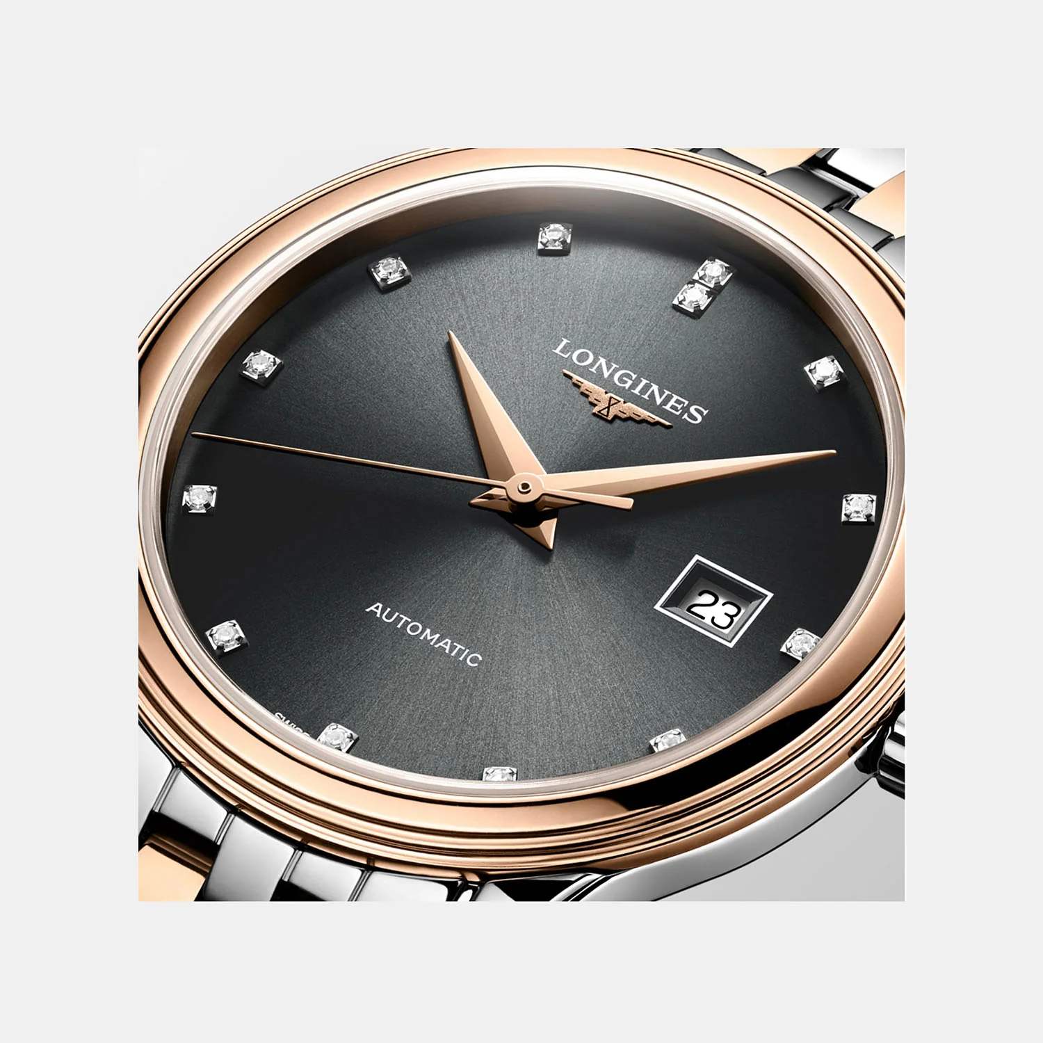 Flagship Classic Women Automatic Grey Dial Analog Stainless Steel Watch L43743777 - Image 2