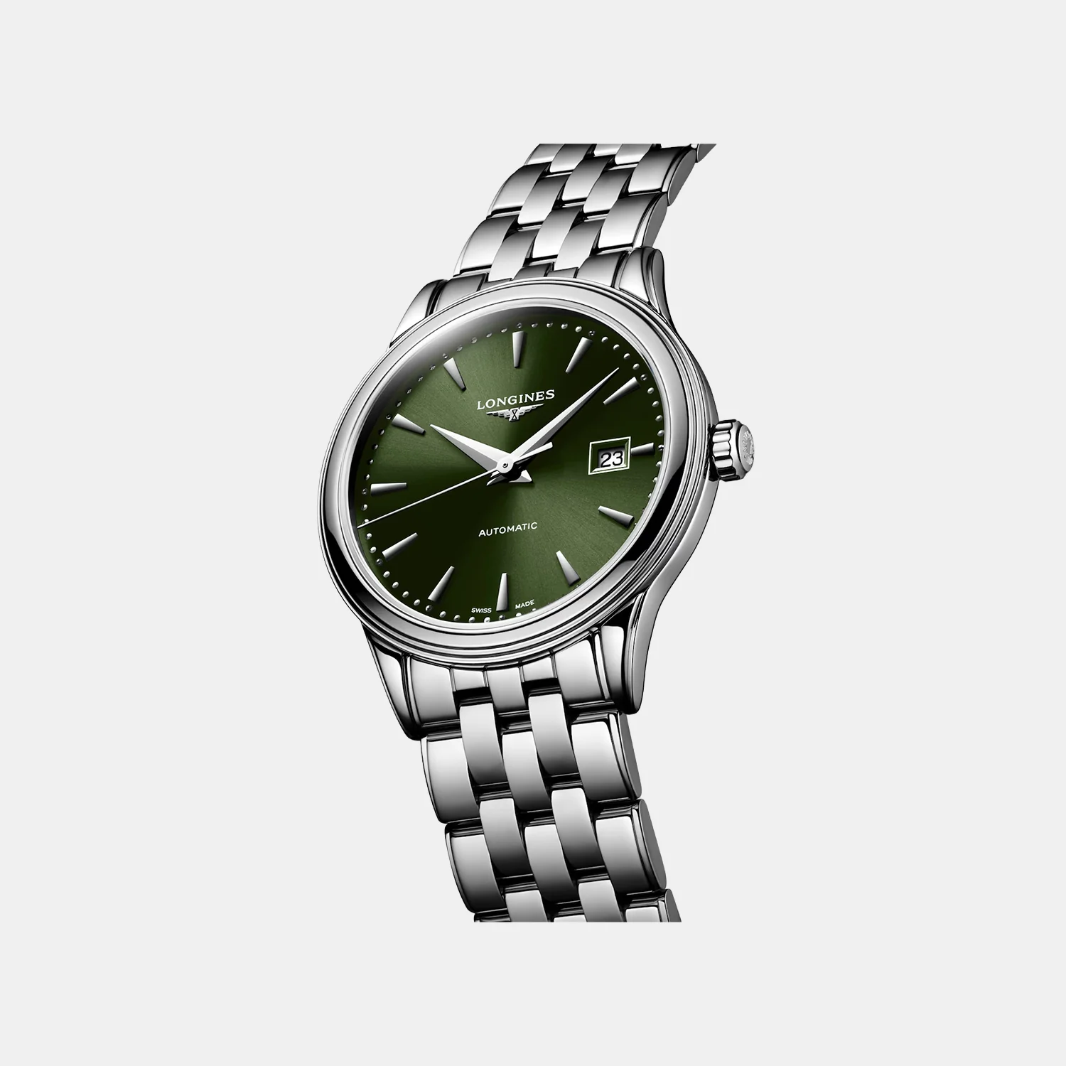 Flagship Classic Women Automatic Sunray Green Dial Analog Stainless Steel Watch L43744026 - Image 3