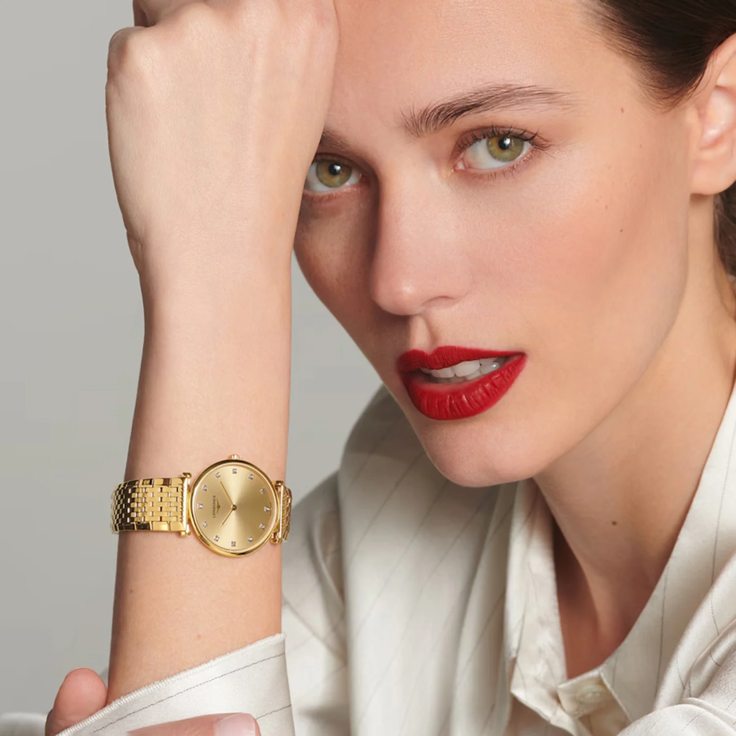 La Grande Classique De Women Quartz Gold Dial Analog Stainless Steel Watch L45122378 - Image 3