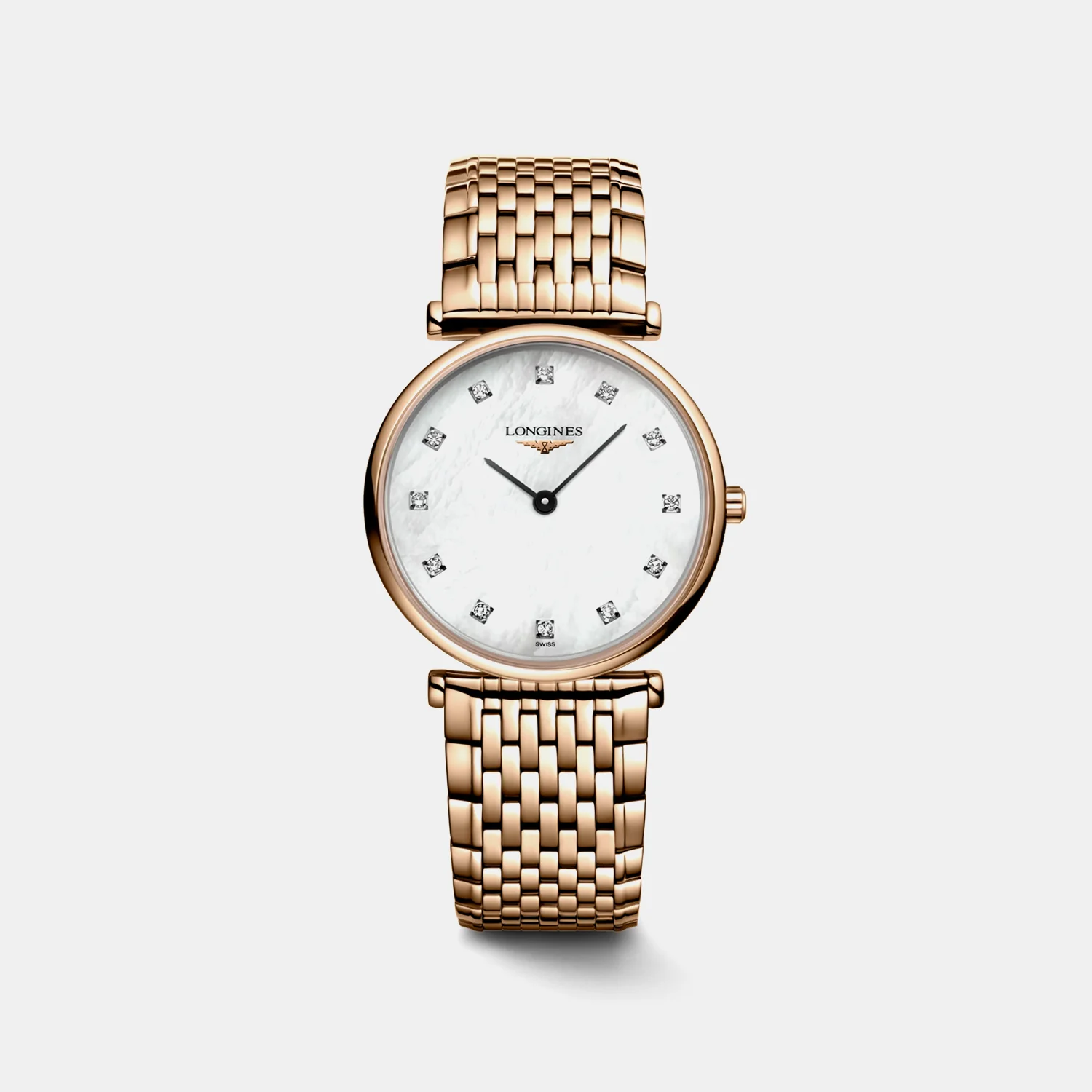 La Grande Classique De Women Quartz White Mother Of Pearl Dial Analog Stainless Steel Watch L45121978