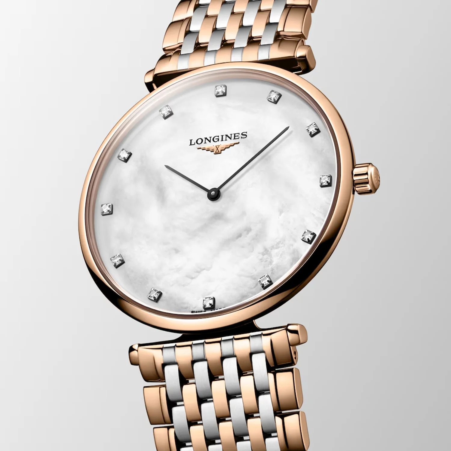 La Grande Classique De Women Quartz White Mother Of Pearl Dial Analog Stainless Steel Watch L48661977 - Image 3