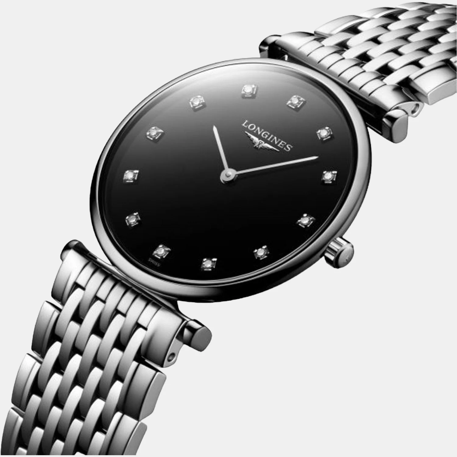La Grande Classique Women Quartz Black Dial Analog Stainless Steel Watch L45124586 - Image 2