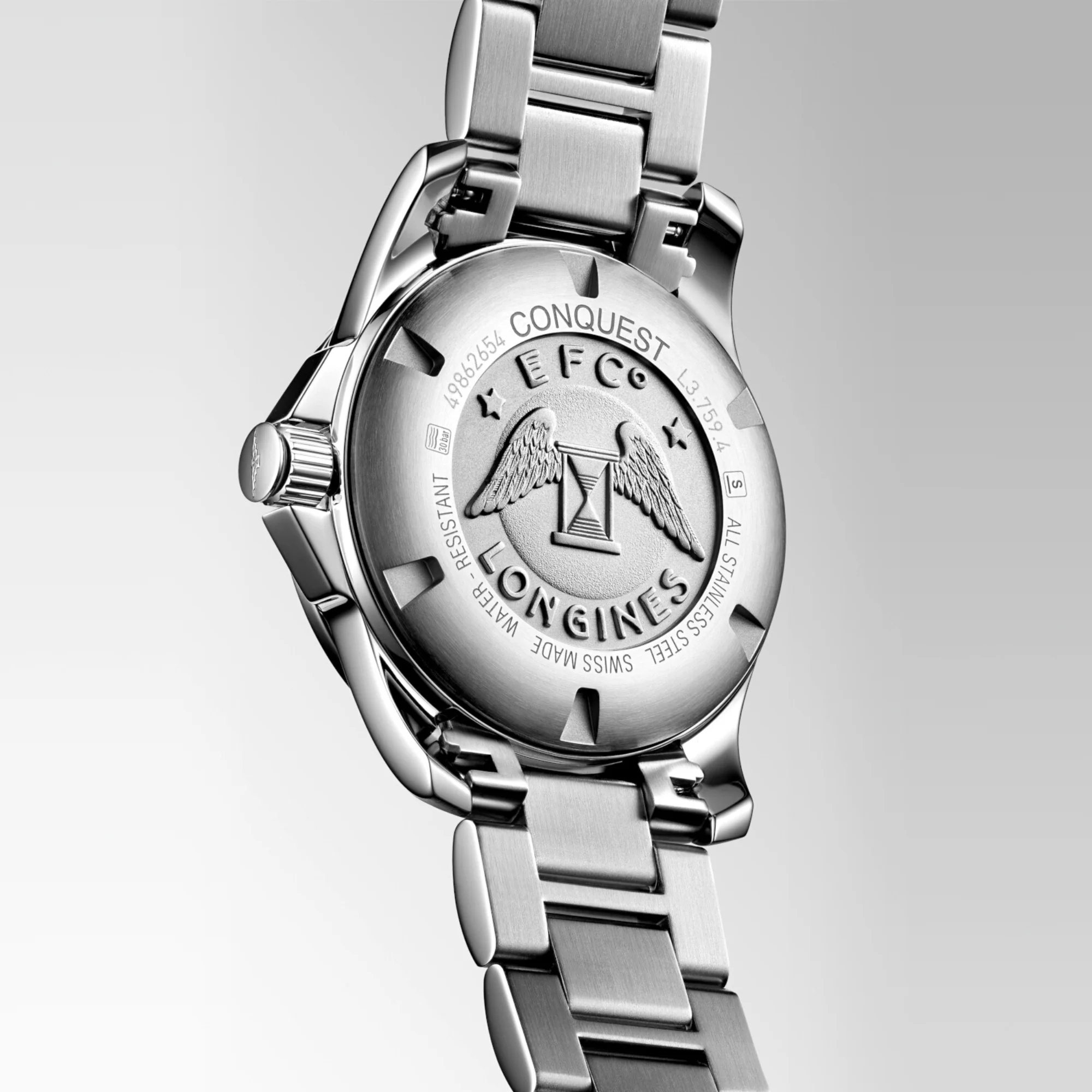 Men Quartz Silver Dial Analog Stainless Steel Watch L37594766 - Image 4