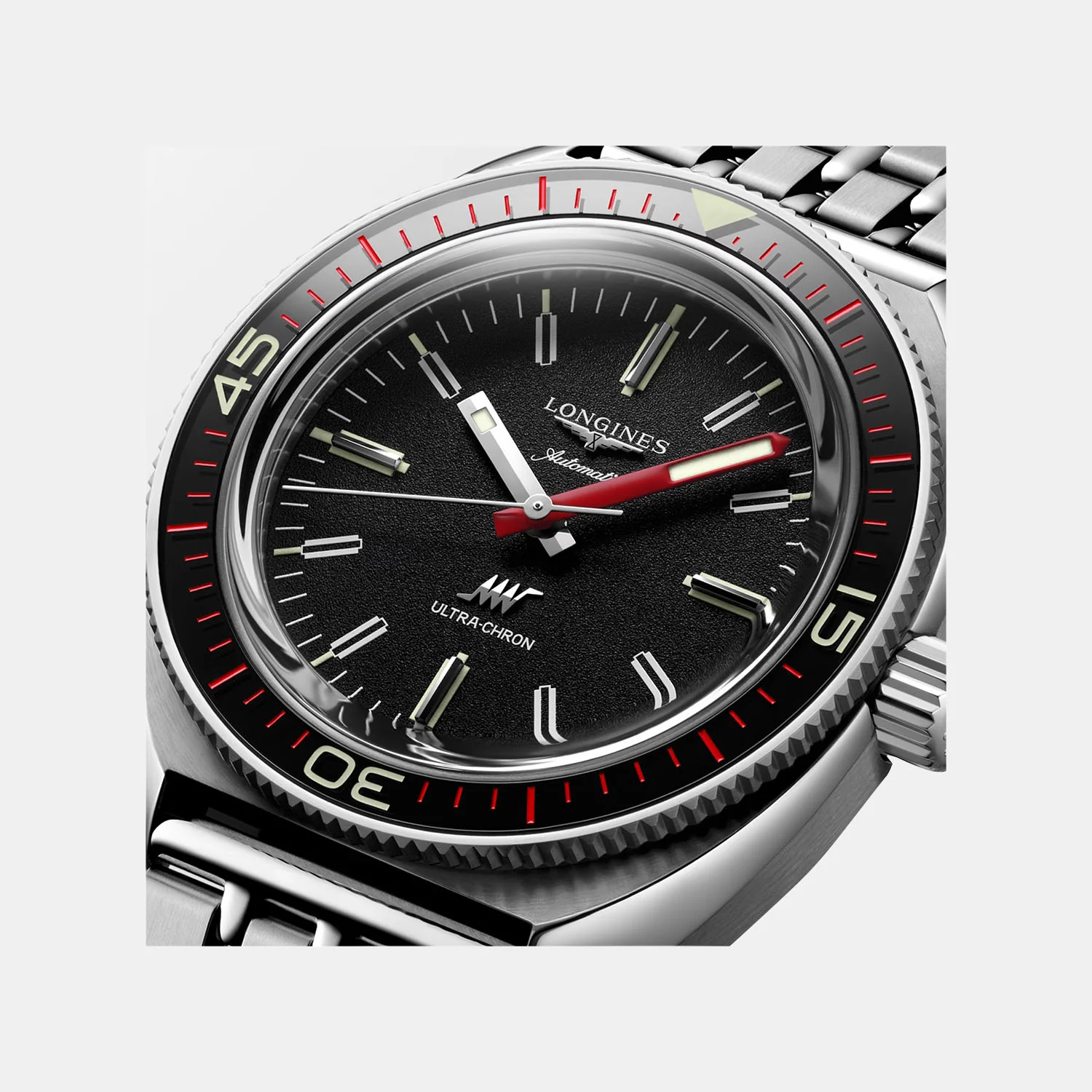 Ultra Chron Men Automatic Black Dial Analog Steel Watch L28364526 - Image 2