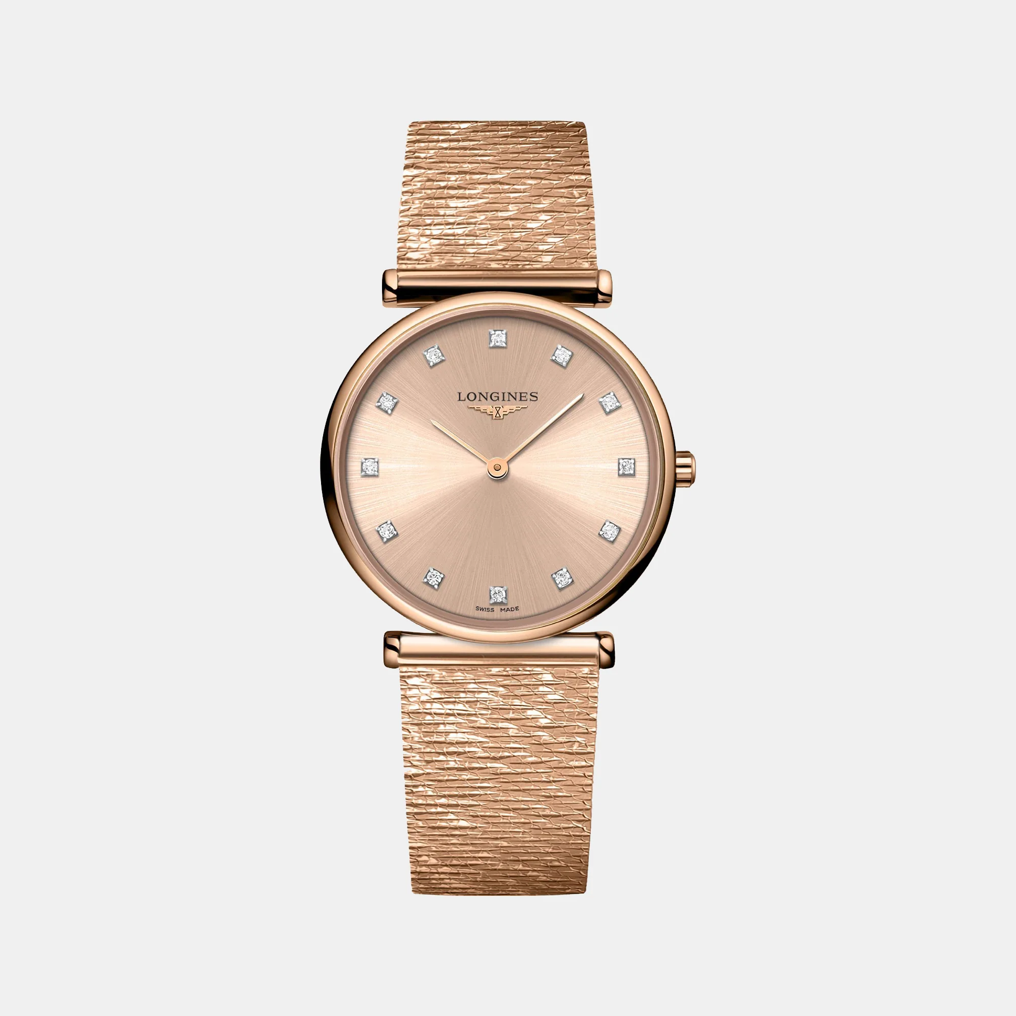 Women Quartz Rose Gold Dial Analog Stainless Steel Watch L45121938