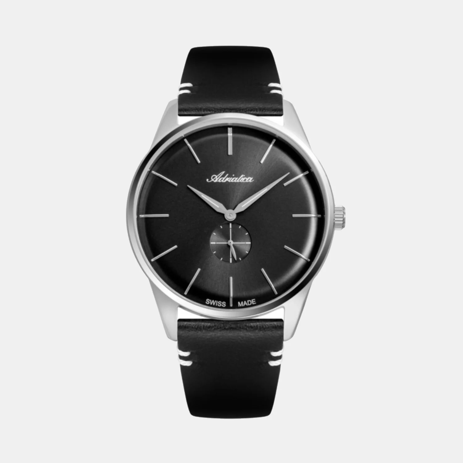 Men Quartz Black Dial Analog Leather Watch A8264.5216Q - Image 2