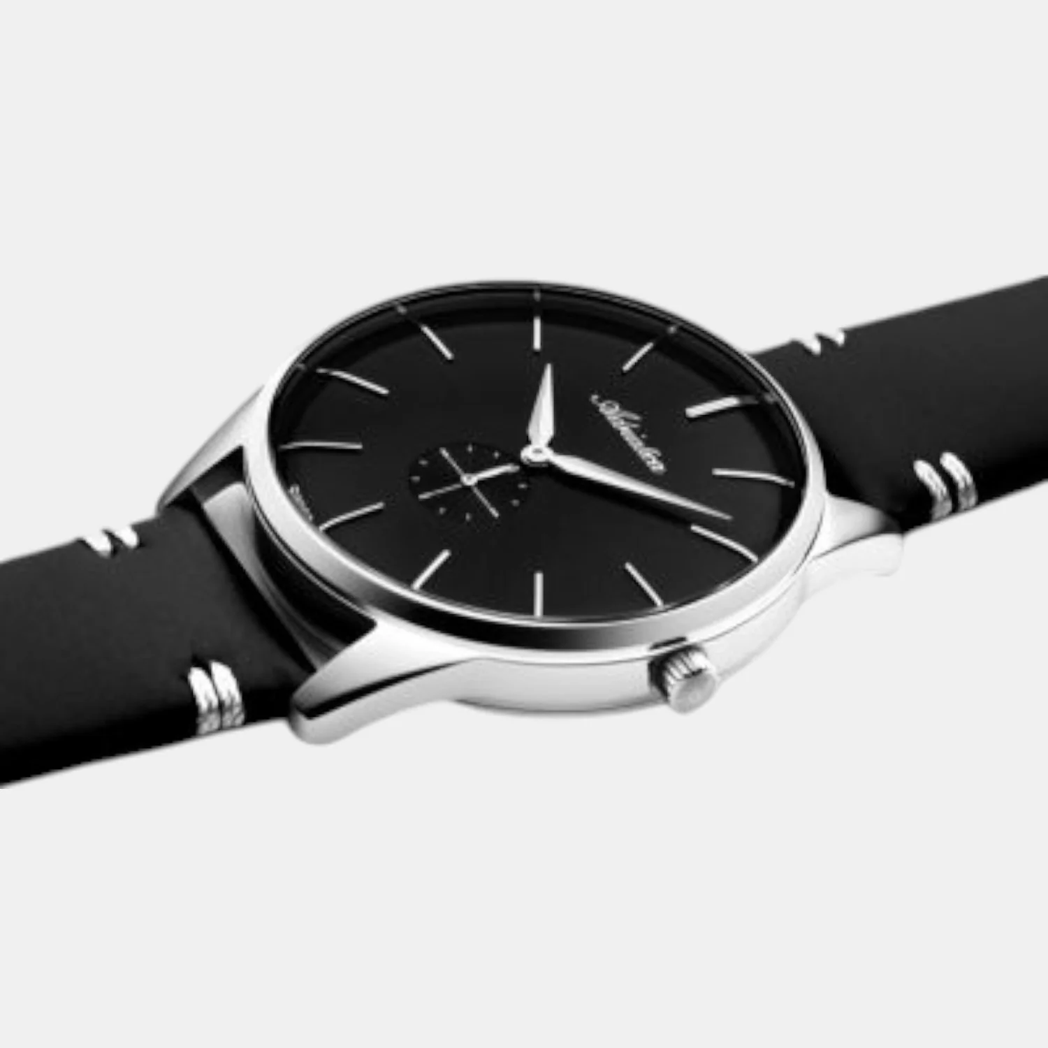 Men Quartz Black Dial Analog Leather Watch A8264.5216Q - Image 3