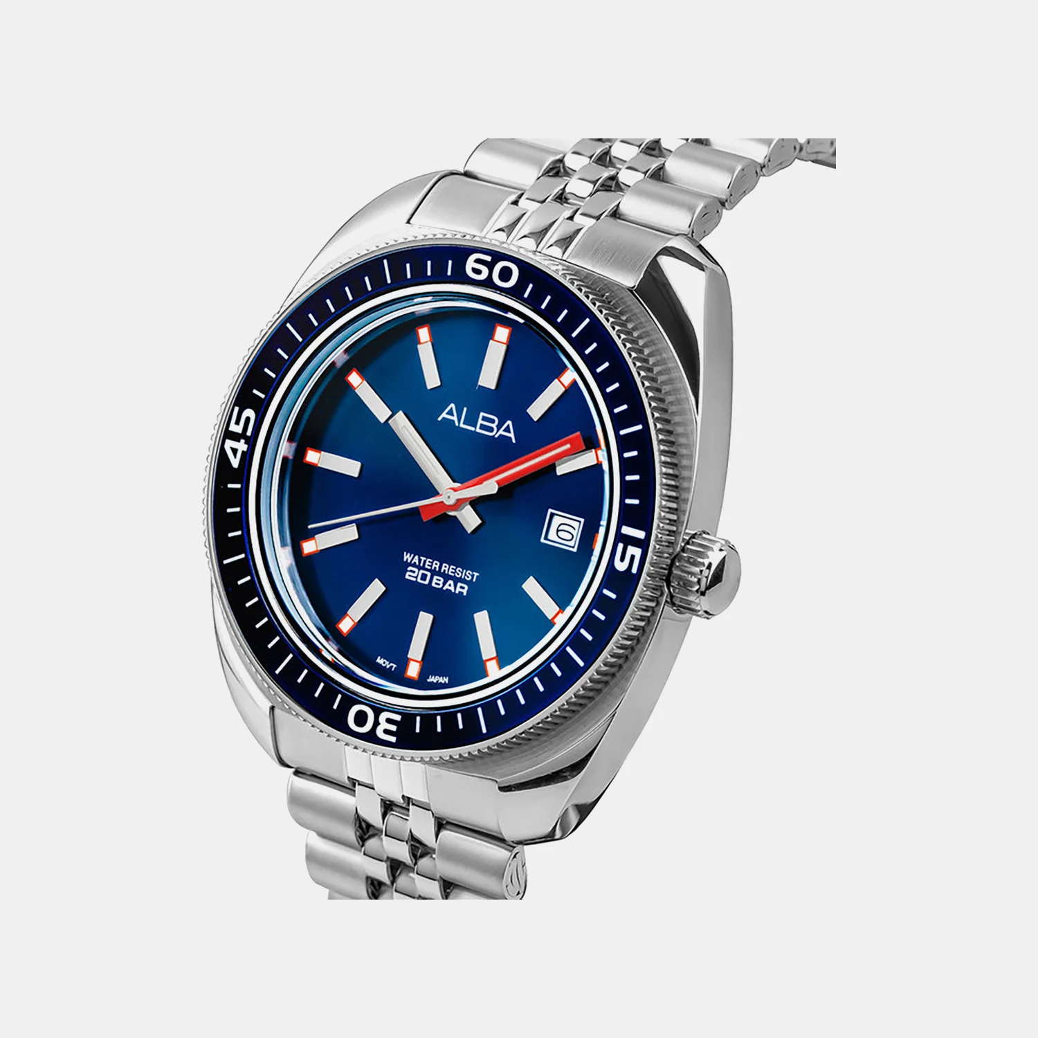 Men Quartz Blue Dial Analog Stainless Steel Watch AS9T79X1 - Image 2